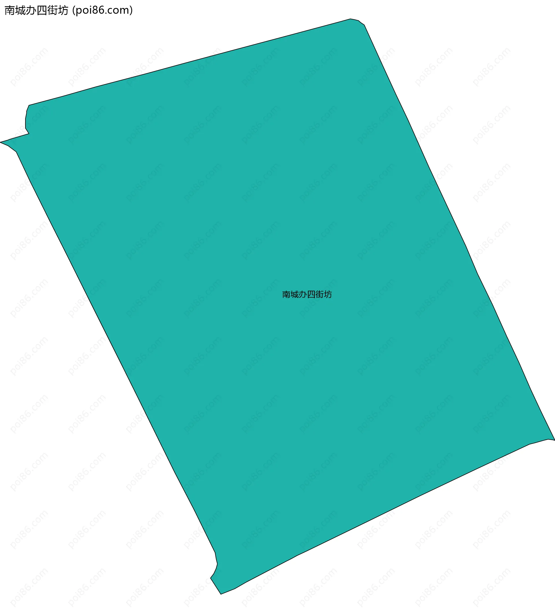 南城办四街坊边界地图