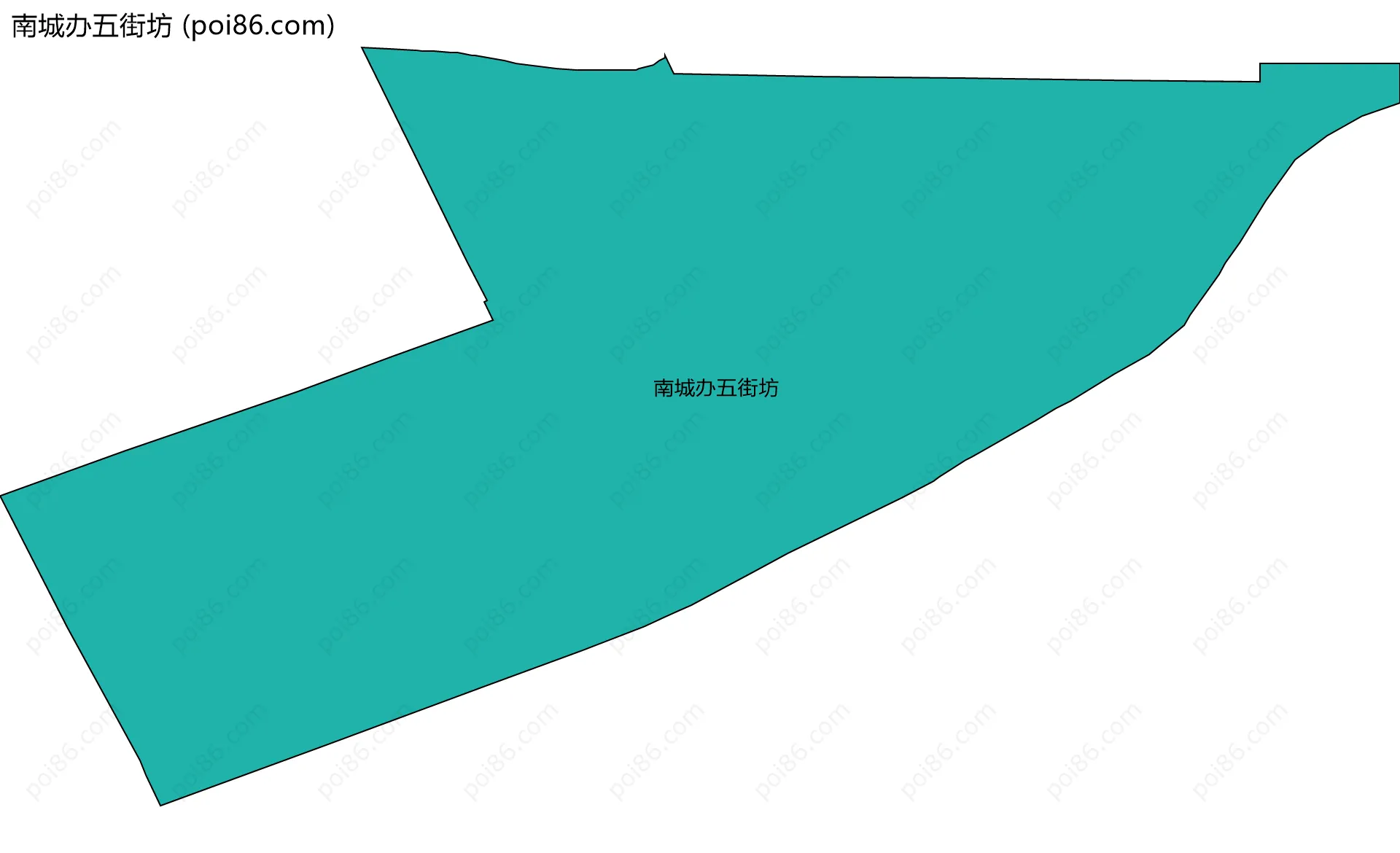 南城办五街坊边界地图