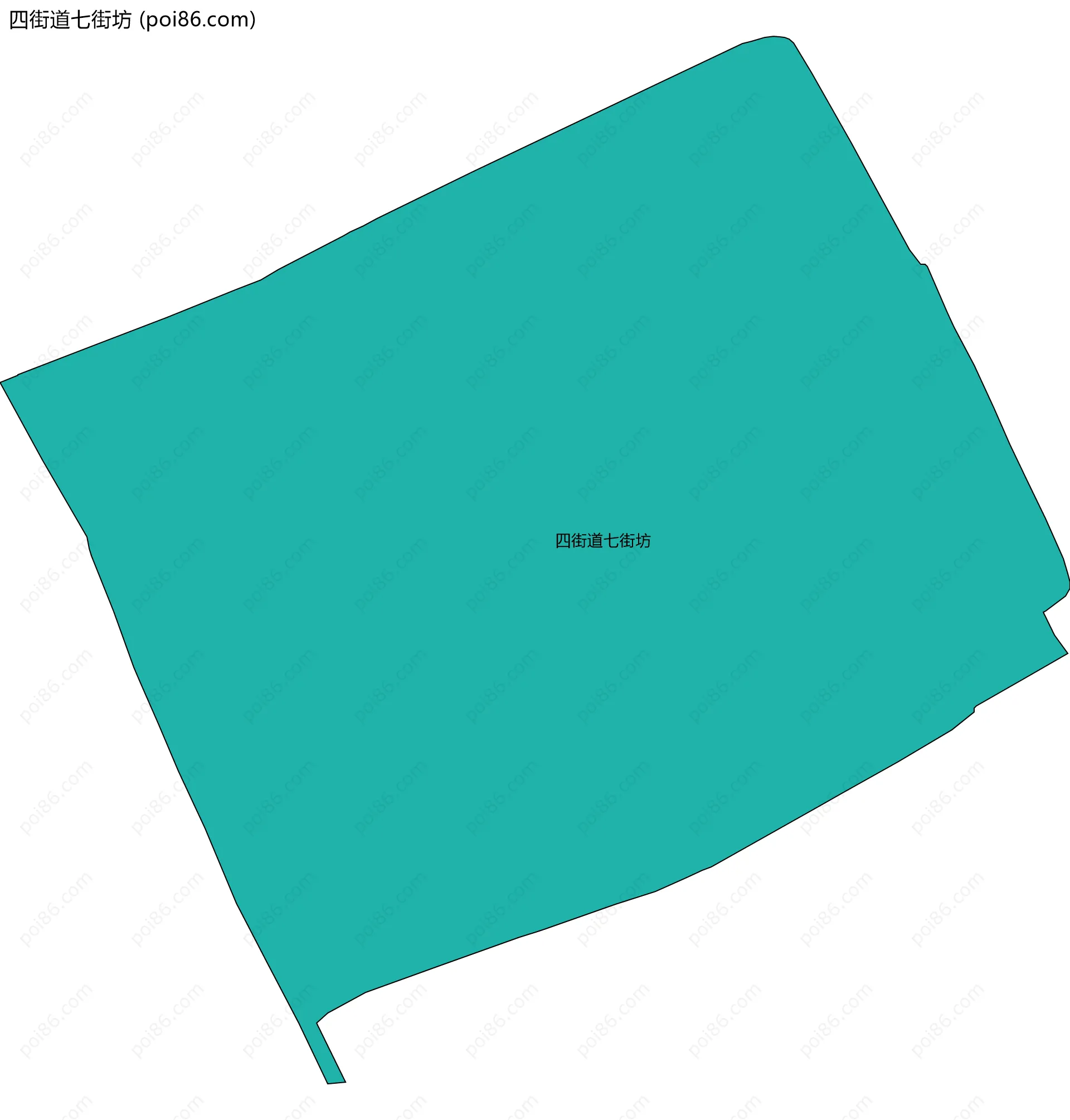 四街道七街坊边界地图