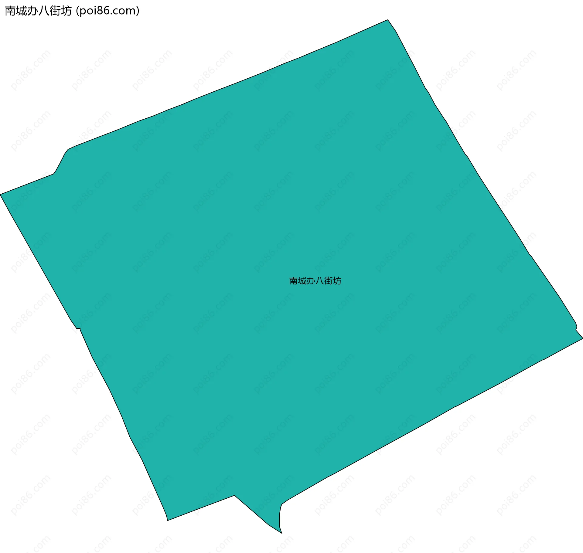 南城办八街坊边界地图