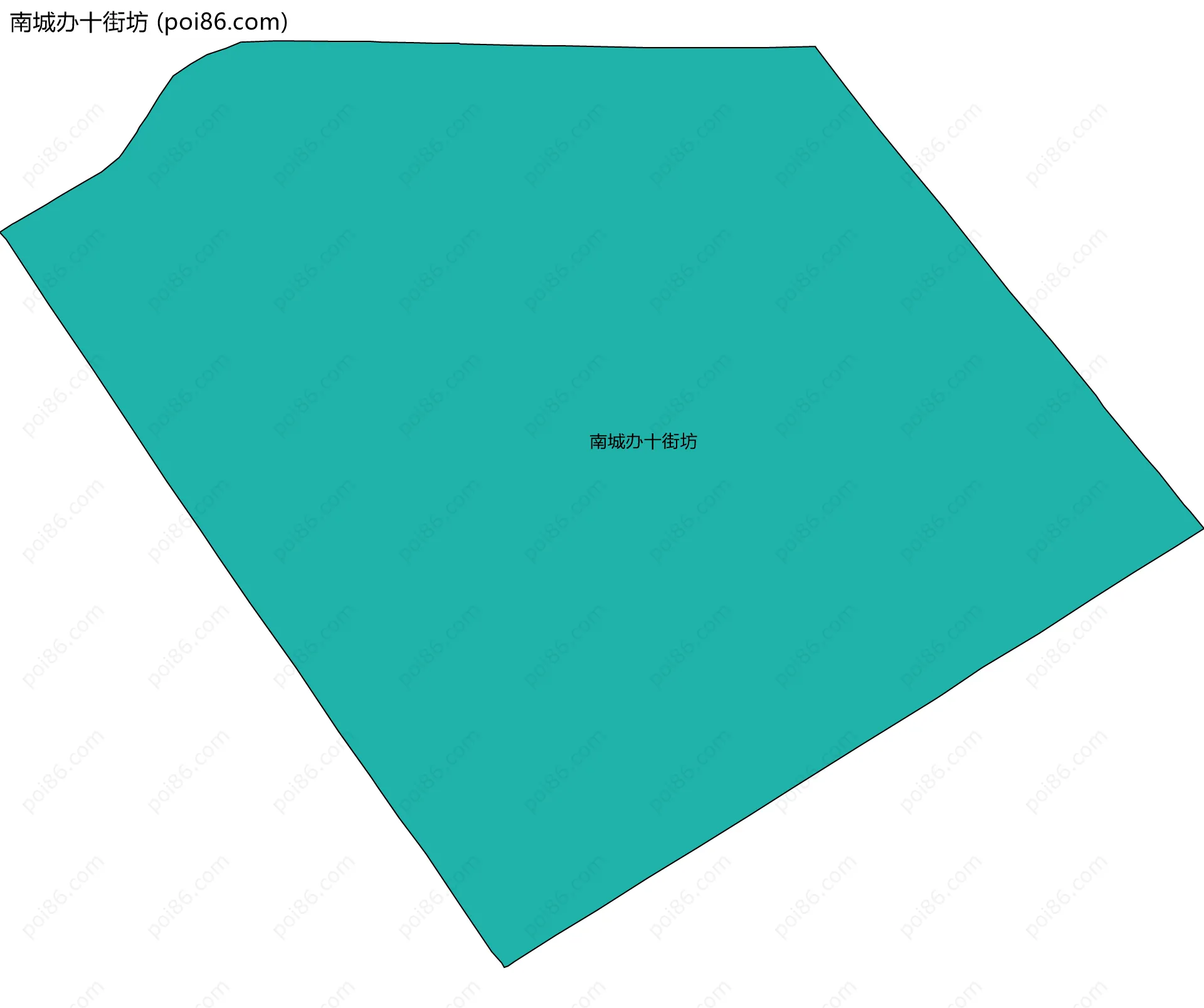 南城办十街坊边界地图