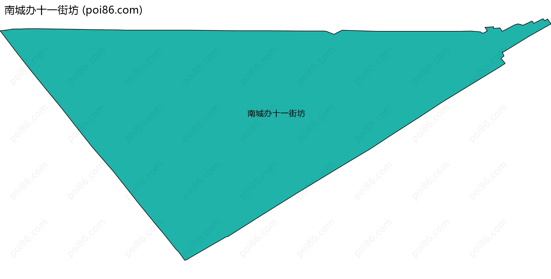 南城办十一街坊边界地图