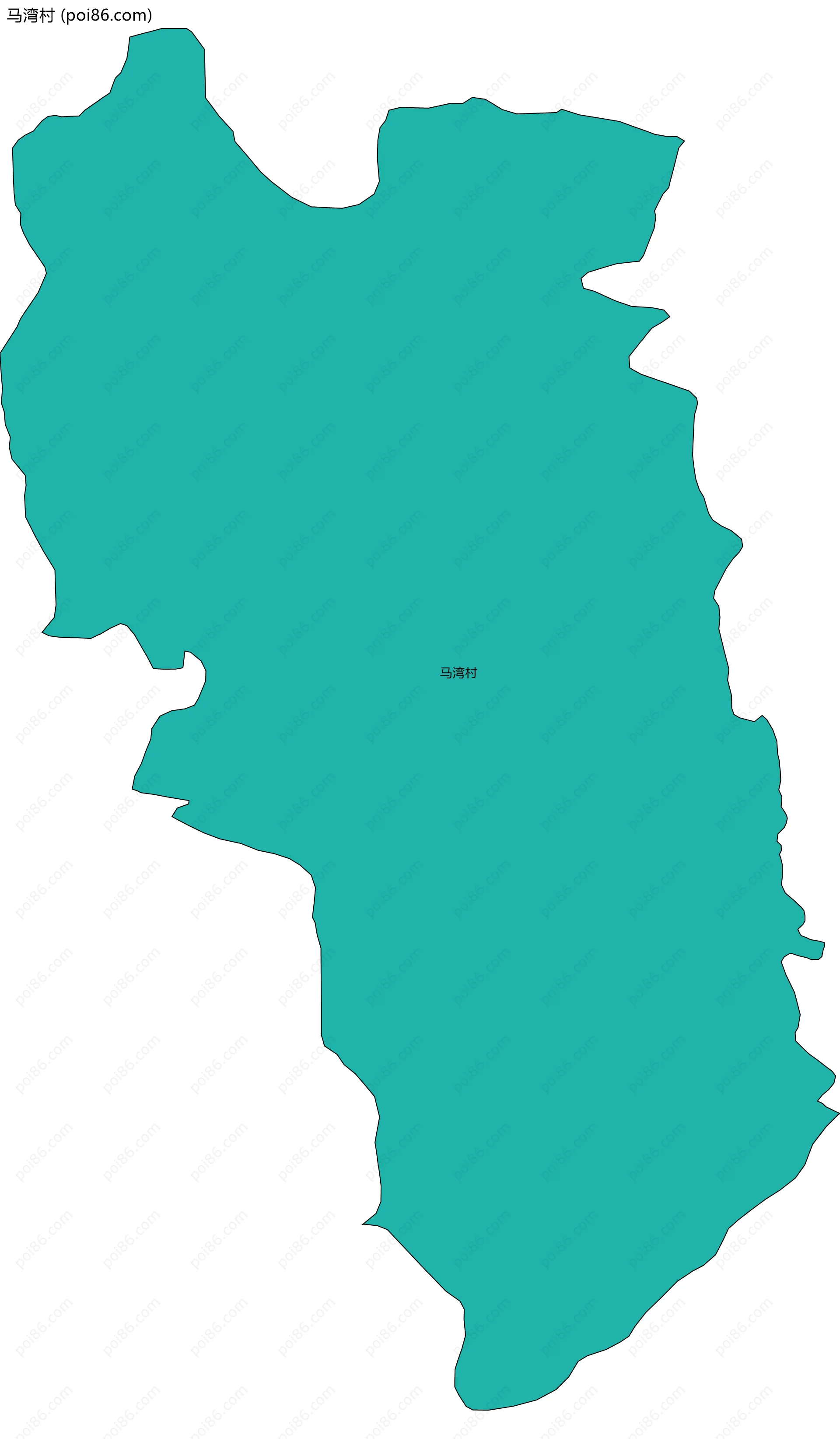 马湾村边界地图