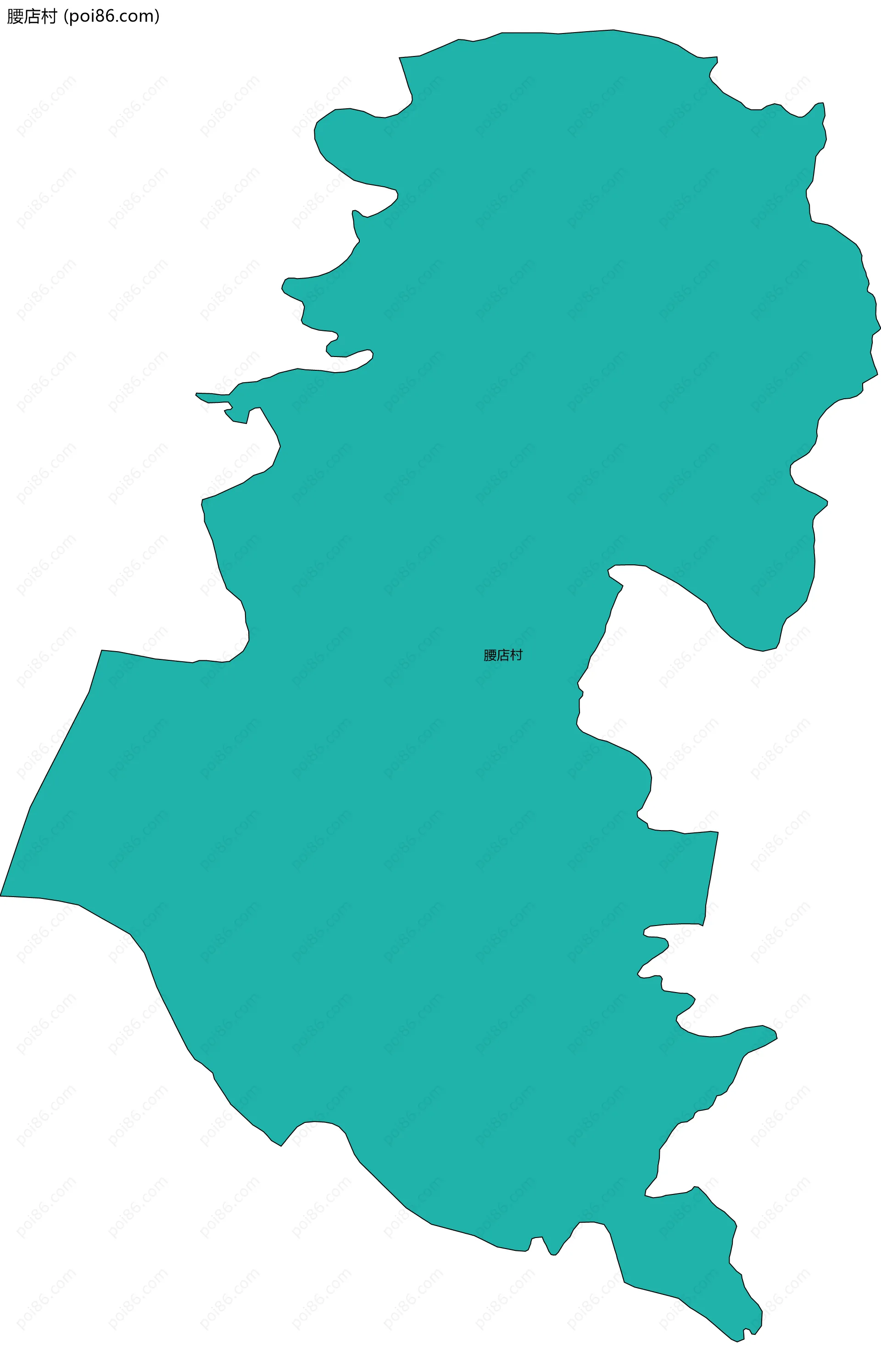 腰店村边界地图