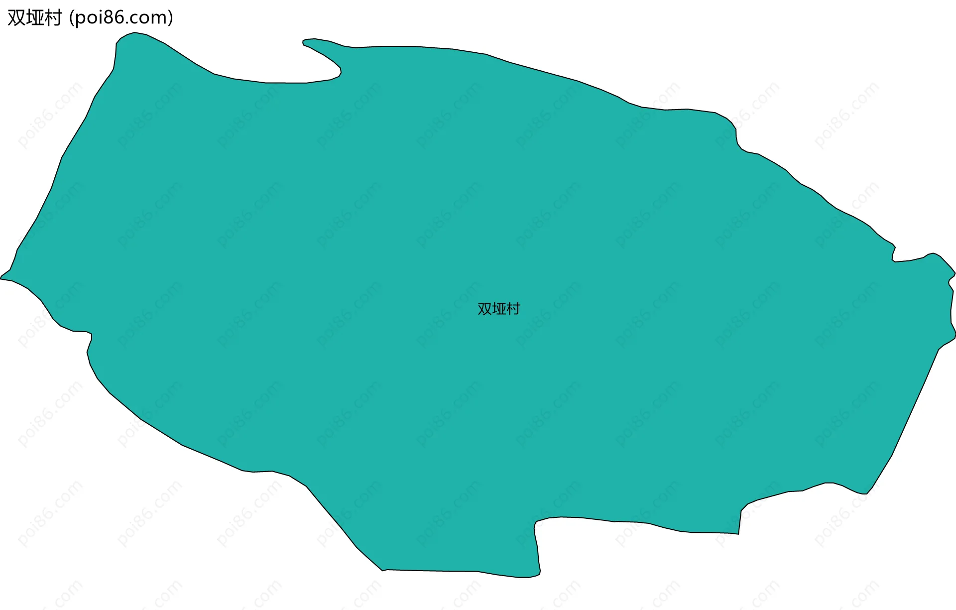 双垭村边界地图
