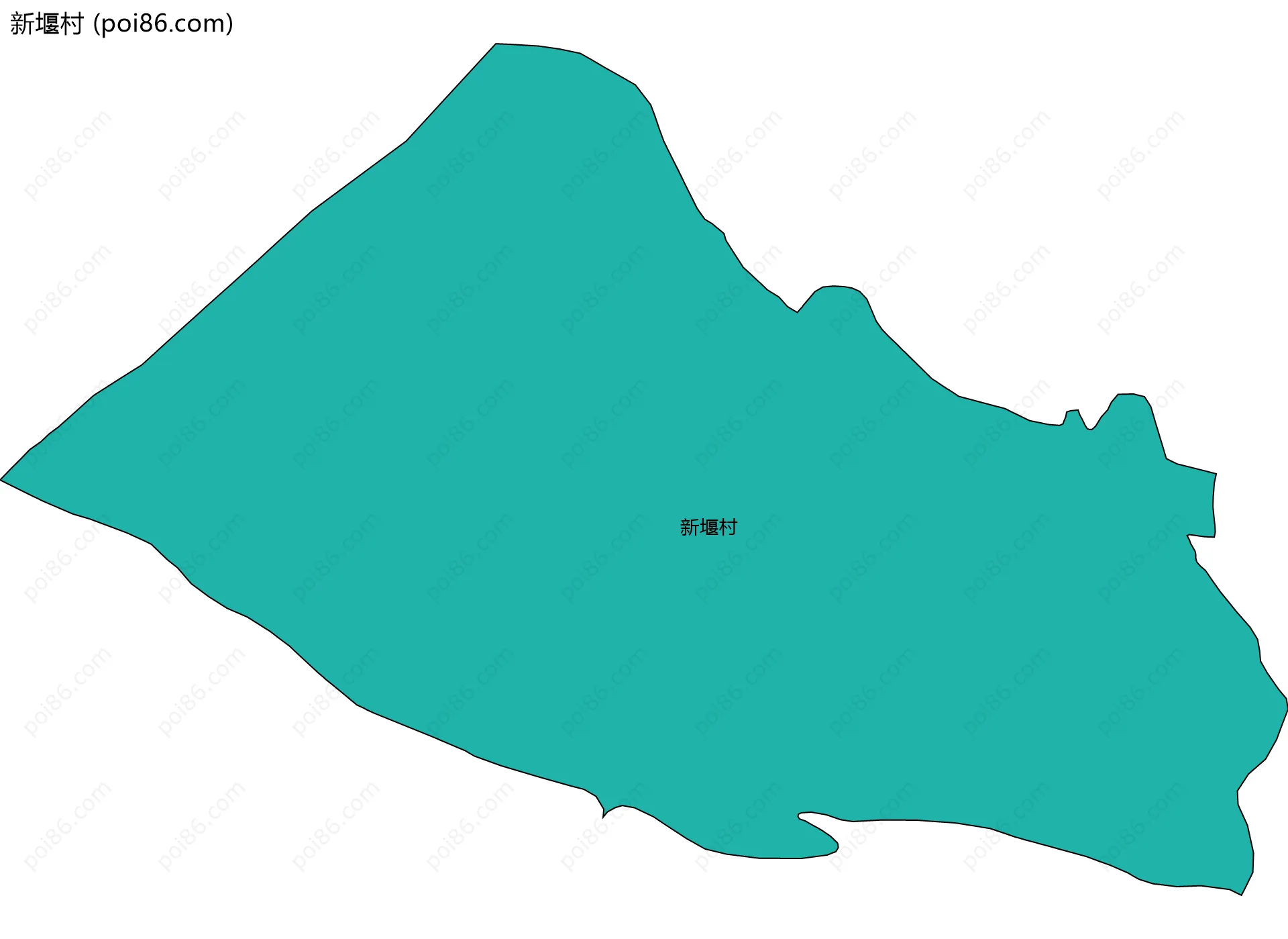 新堰村边界地图