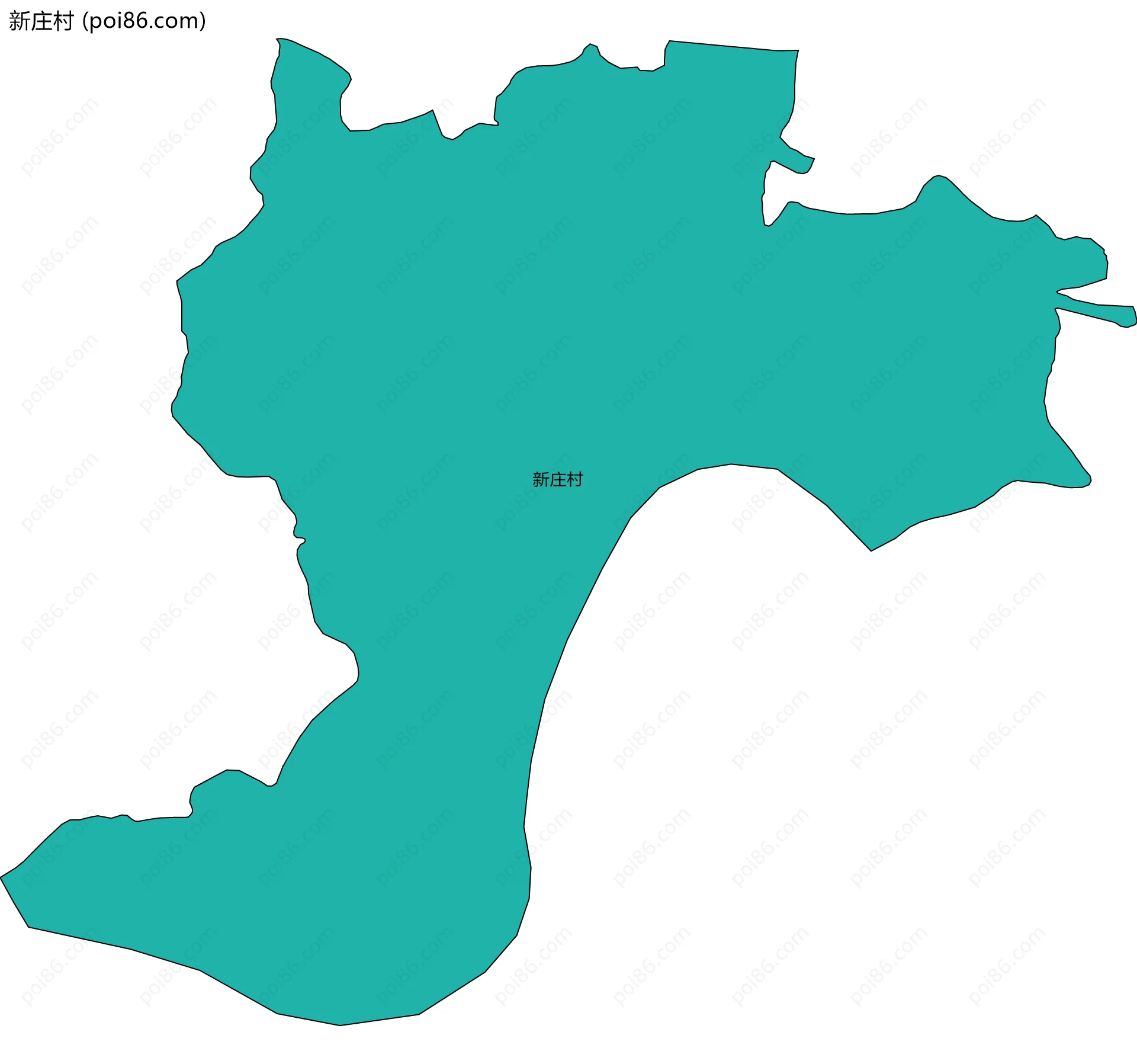 新庄村边界地图