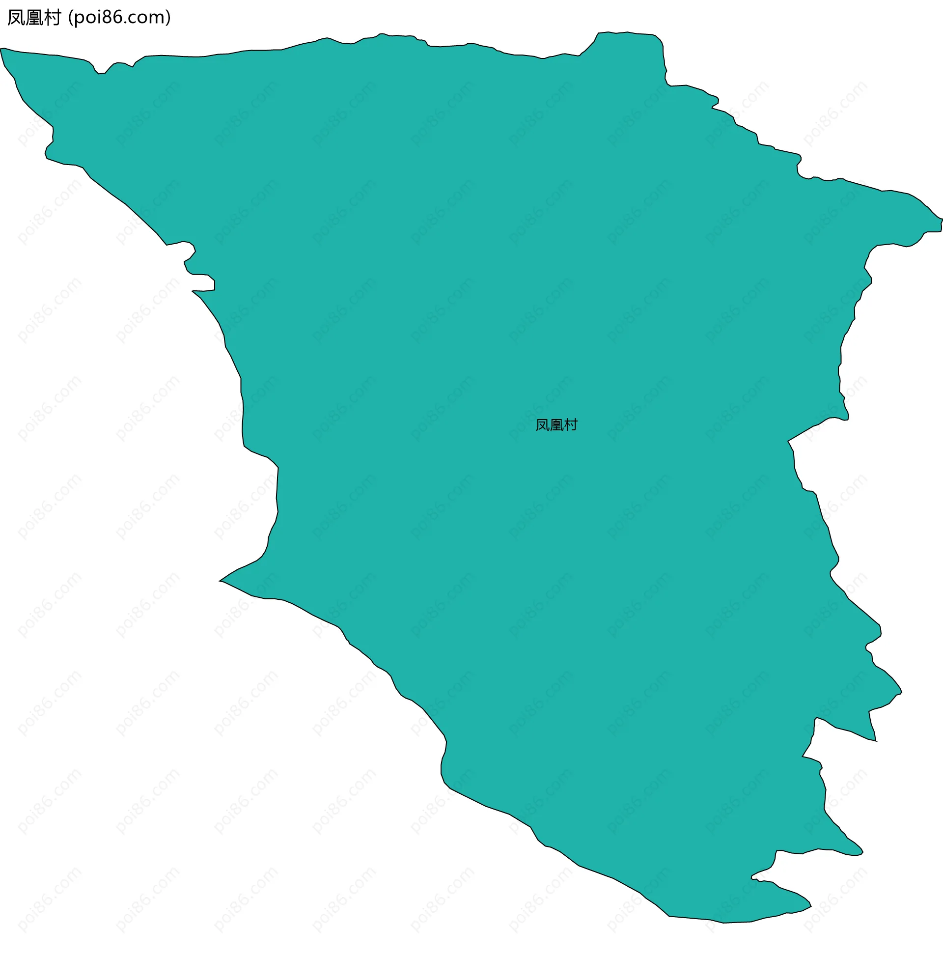 凤凰村边界地图