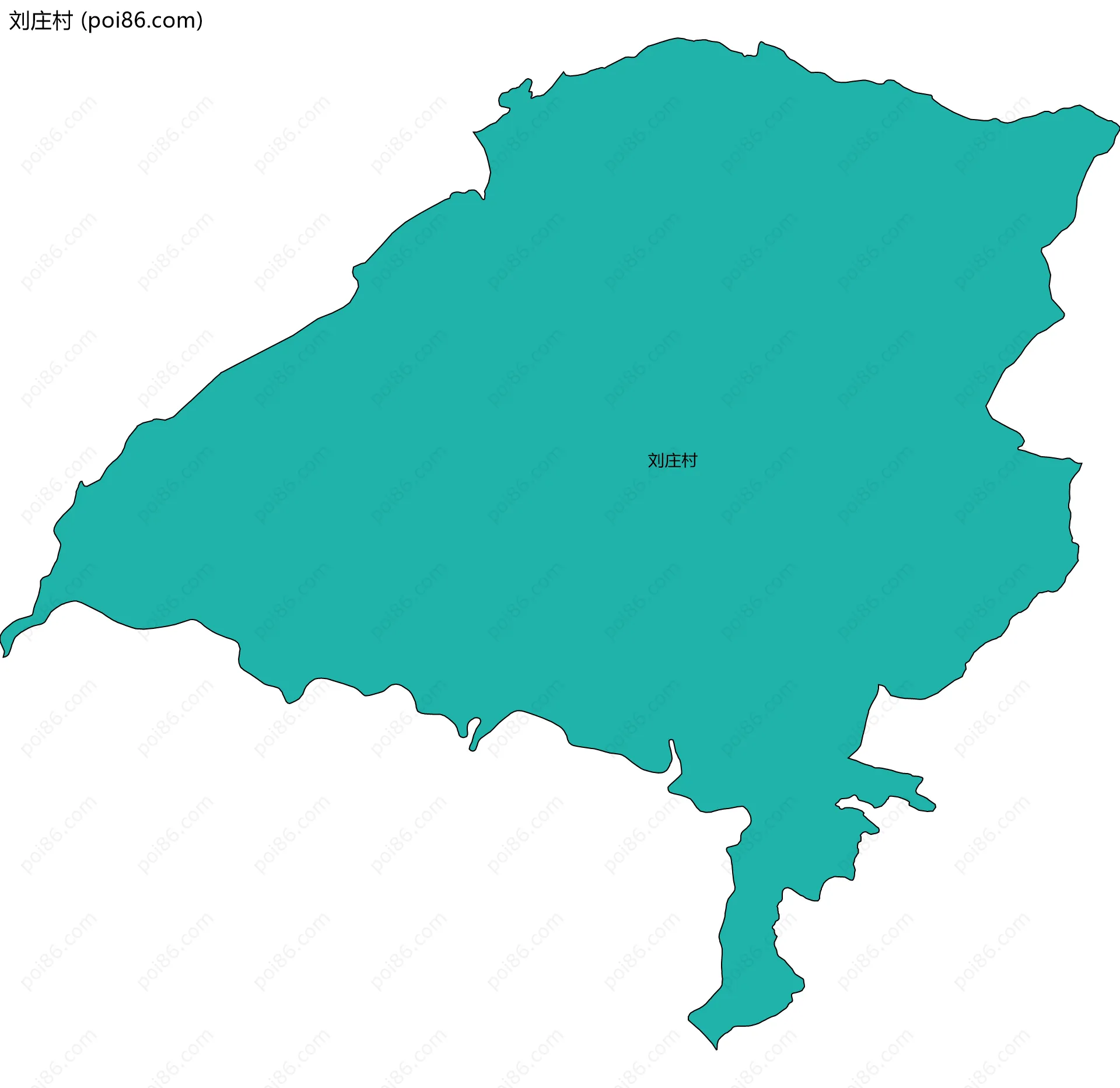 刘庄村边界地图