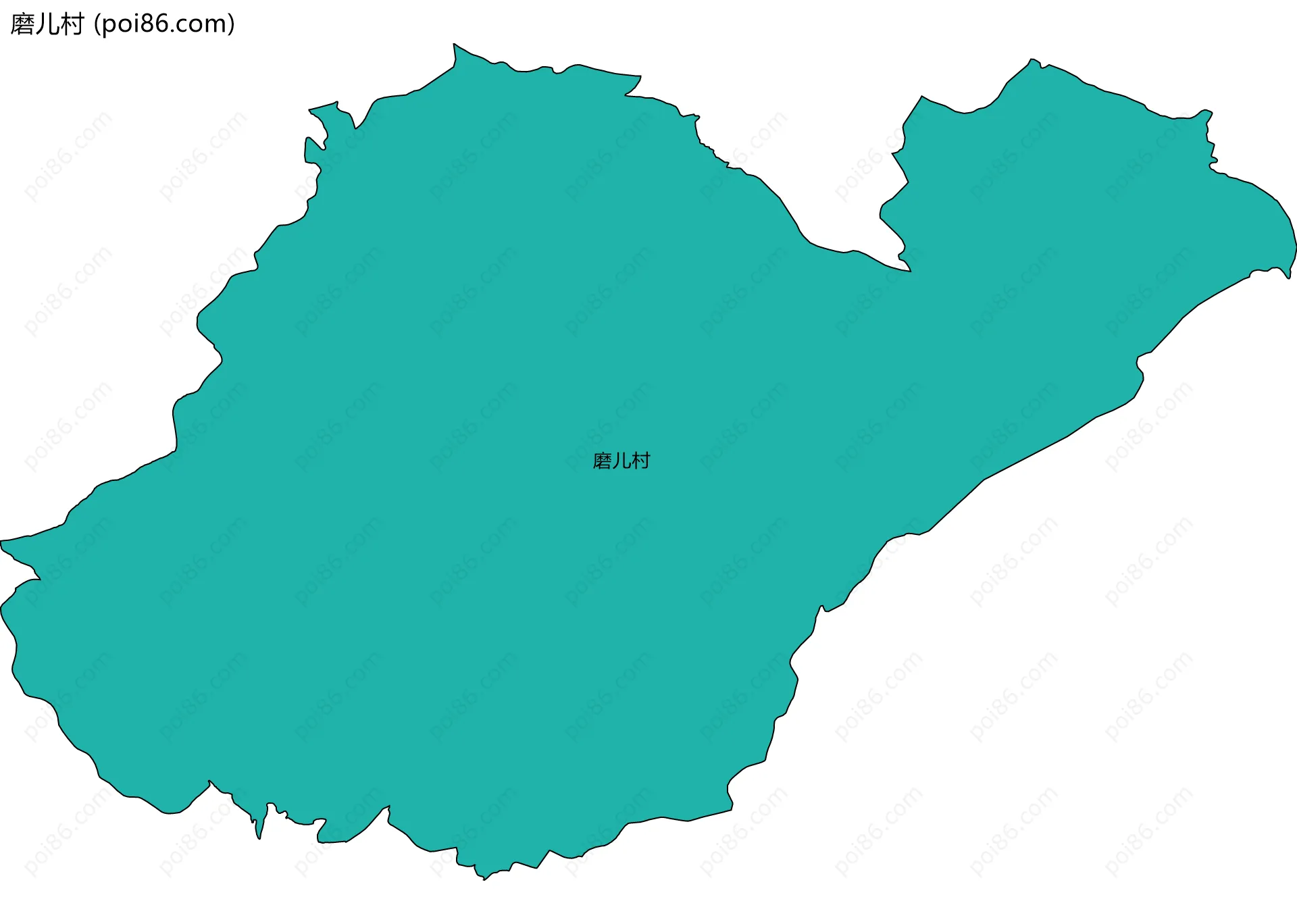 磨儿村边界地图