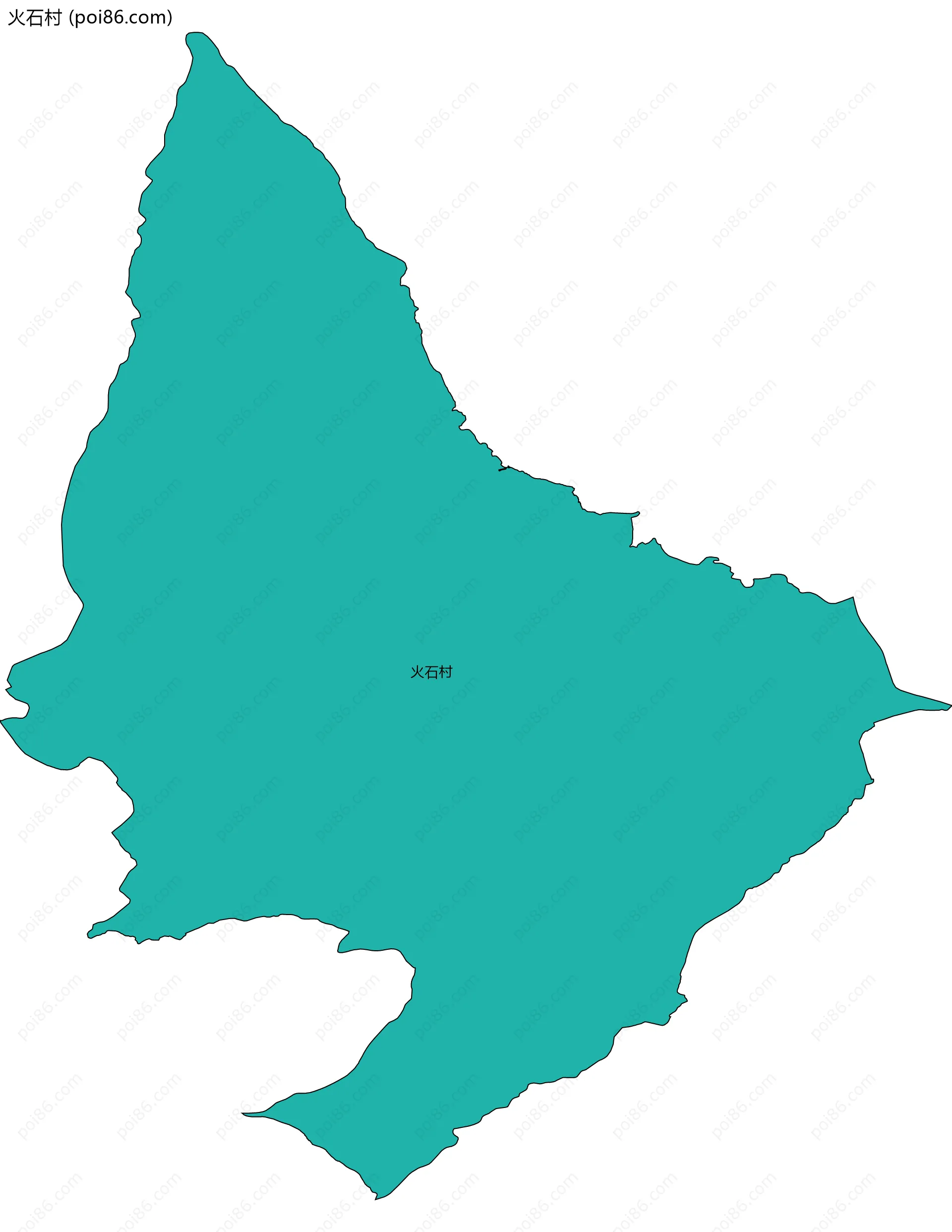 火石村边界地图