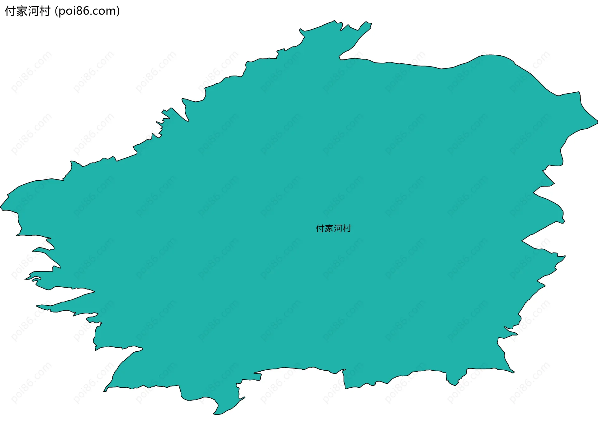 付家河村边界地图