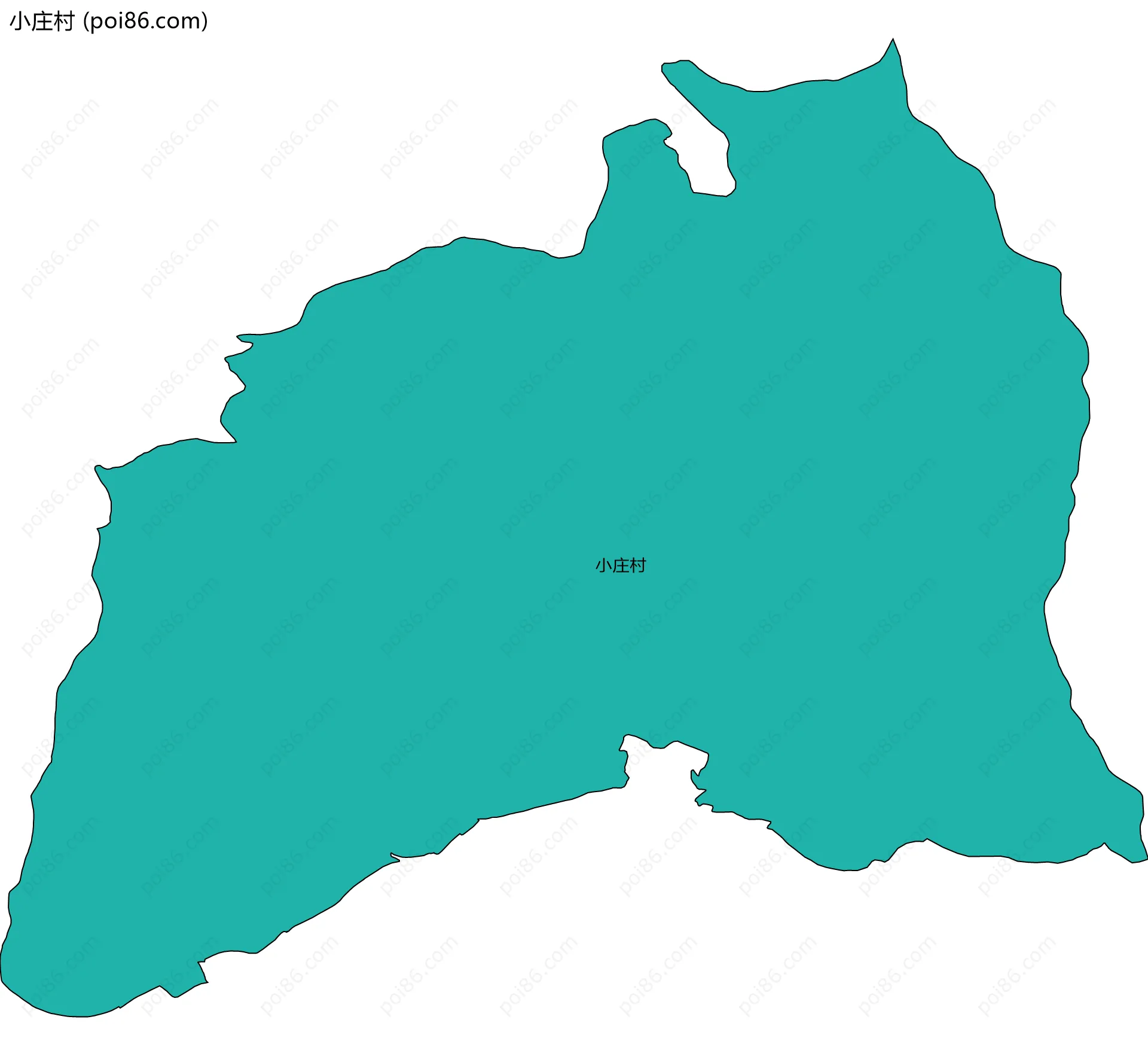 小庄村边界地图