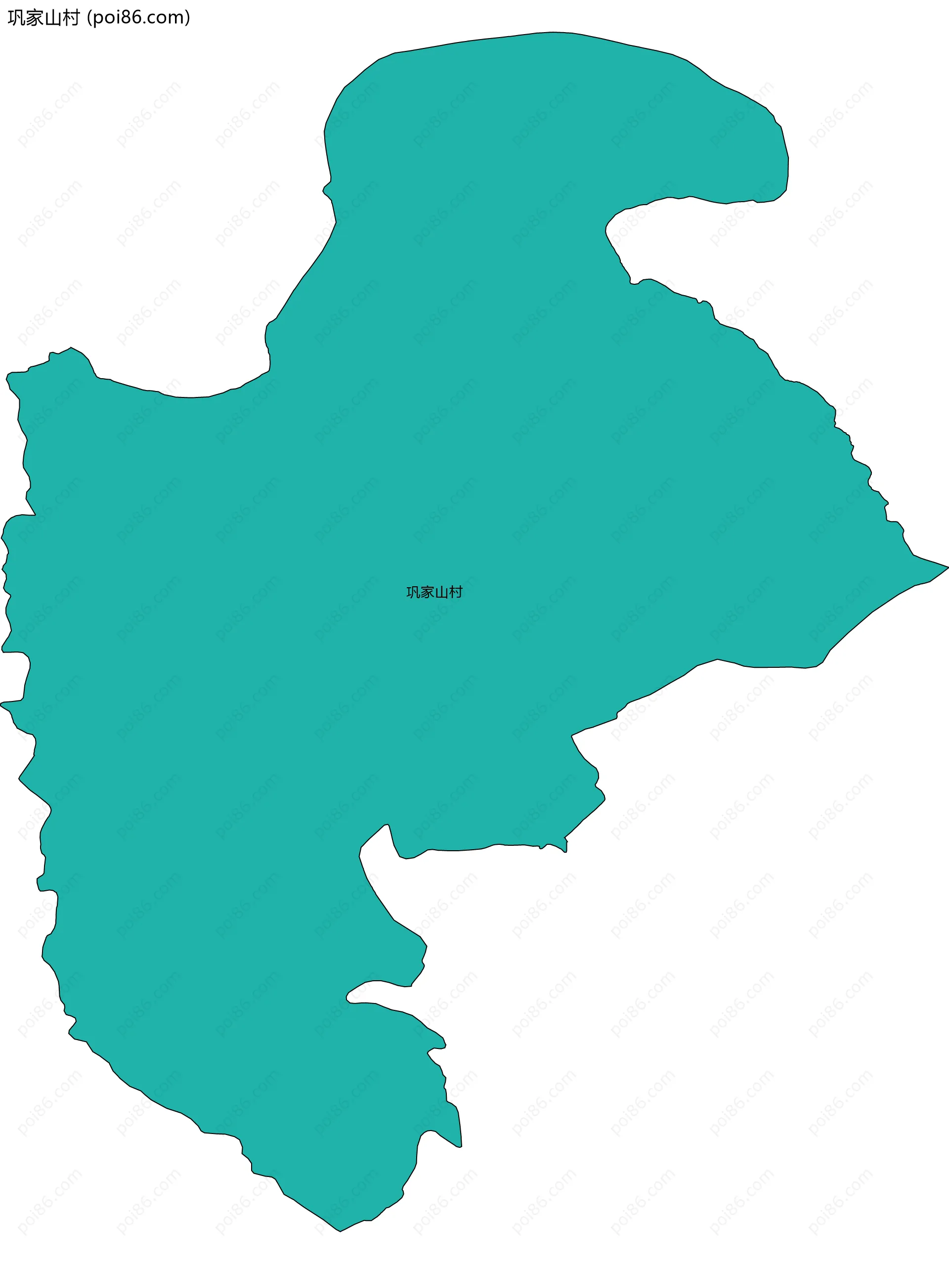 巩家山村边界地图