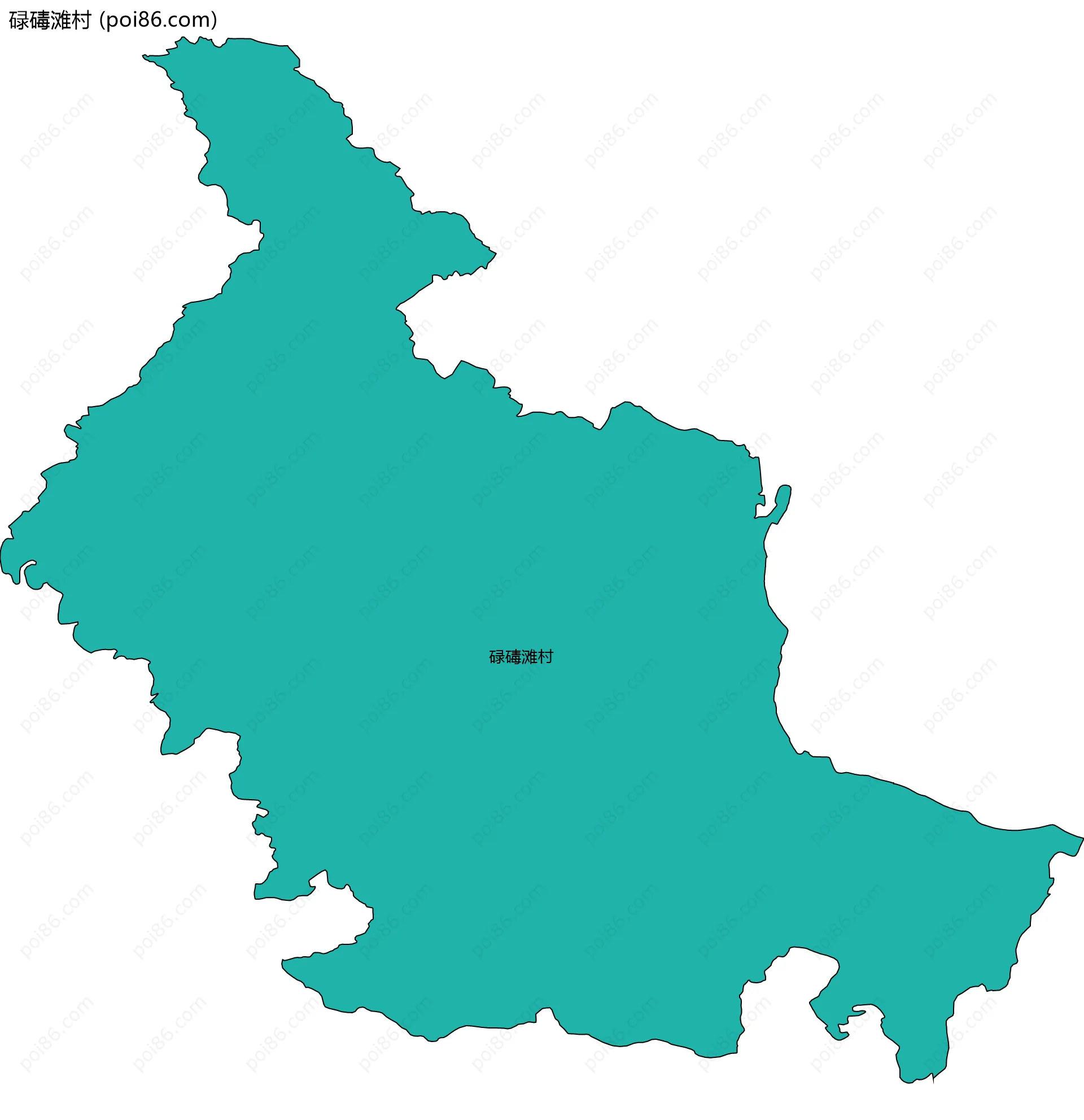 碌碡滩村边界地图