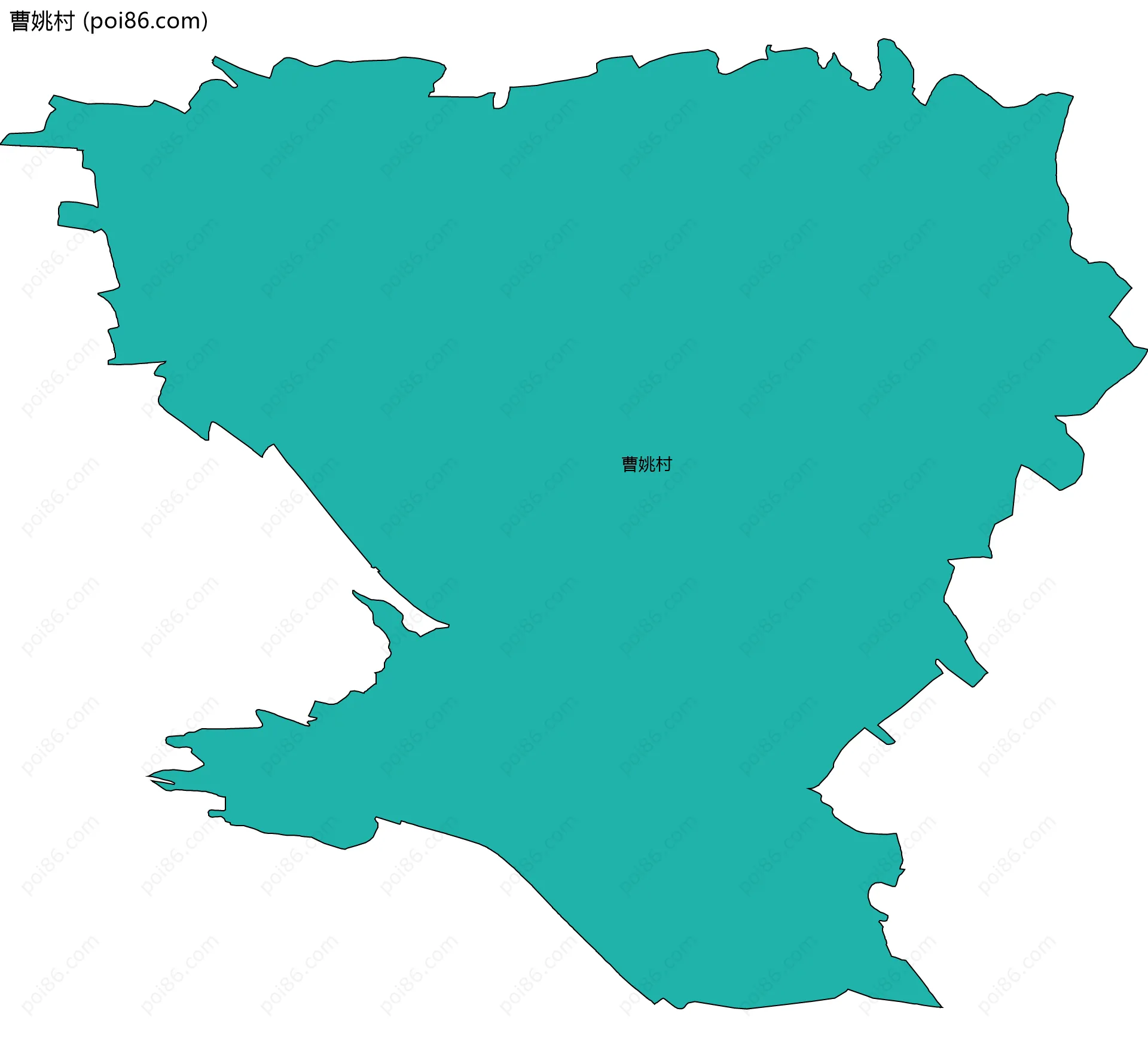 曹姚村边界地图