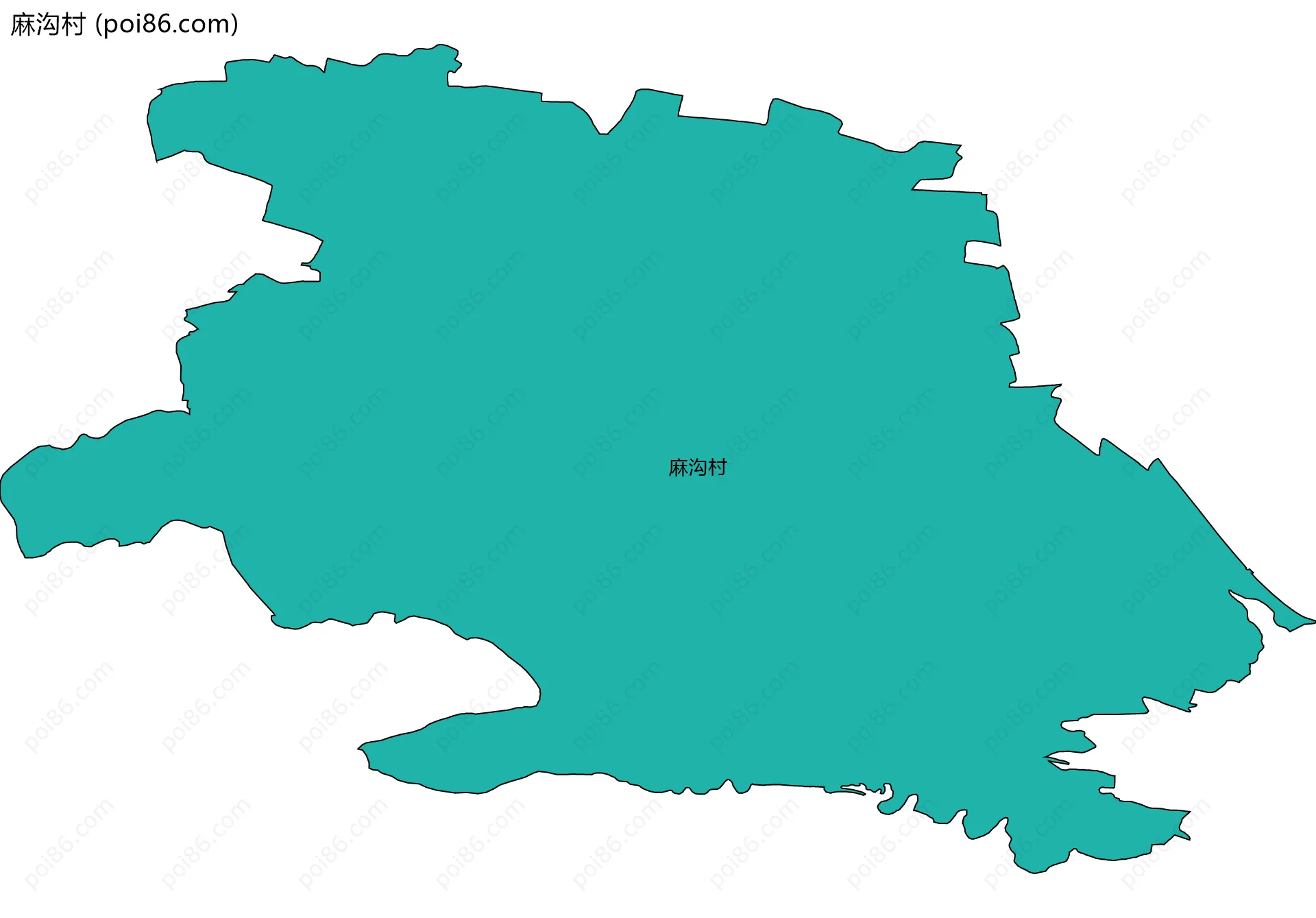 麻沟村边界地图
