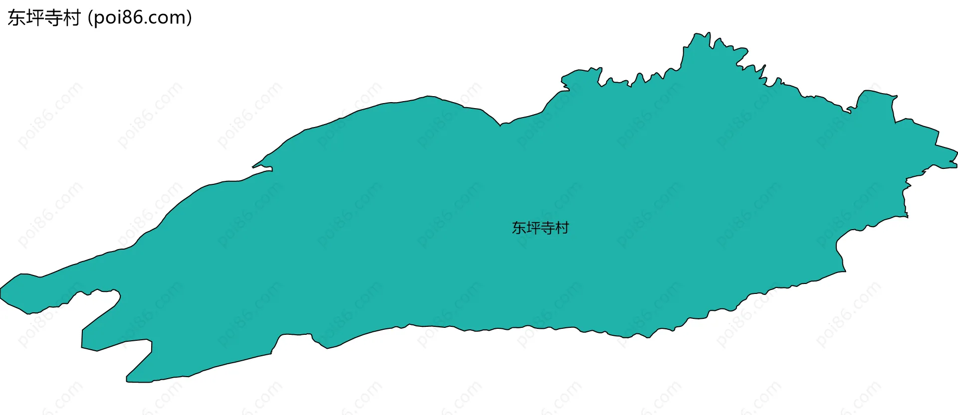 东坪寺村边界地图