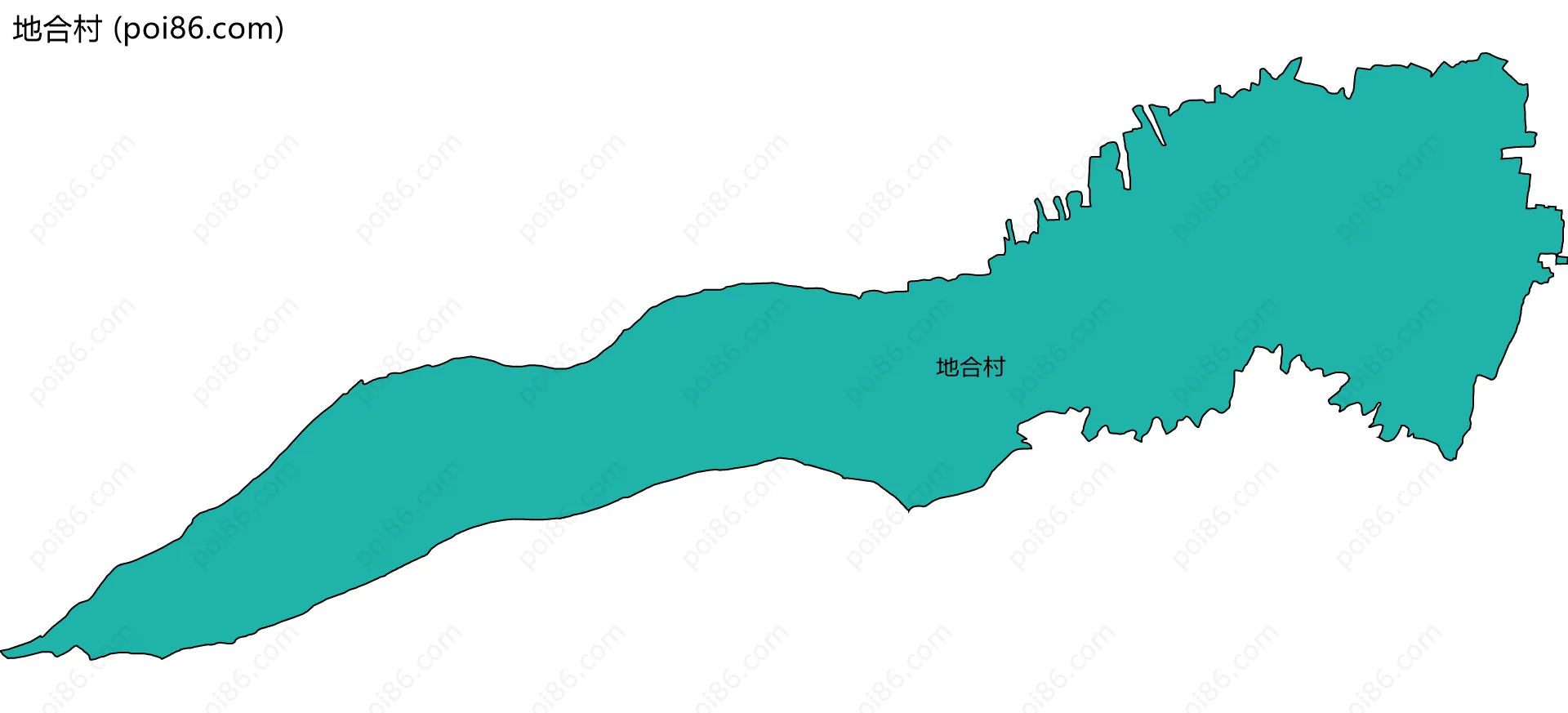 地合村边界地图