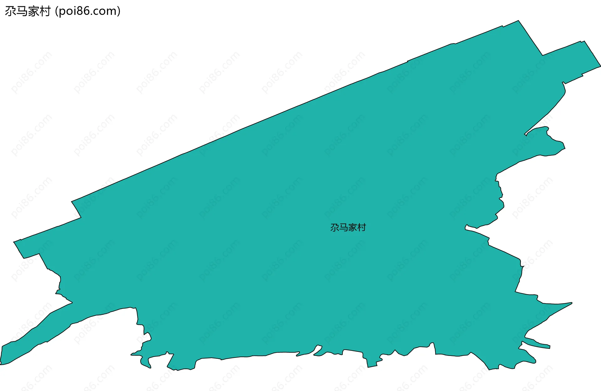 尕马家村边界地图