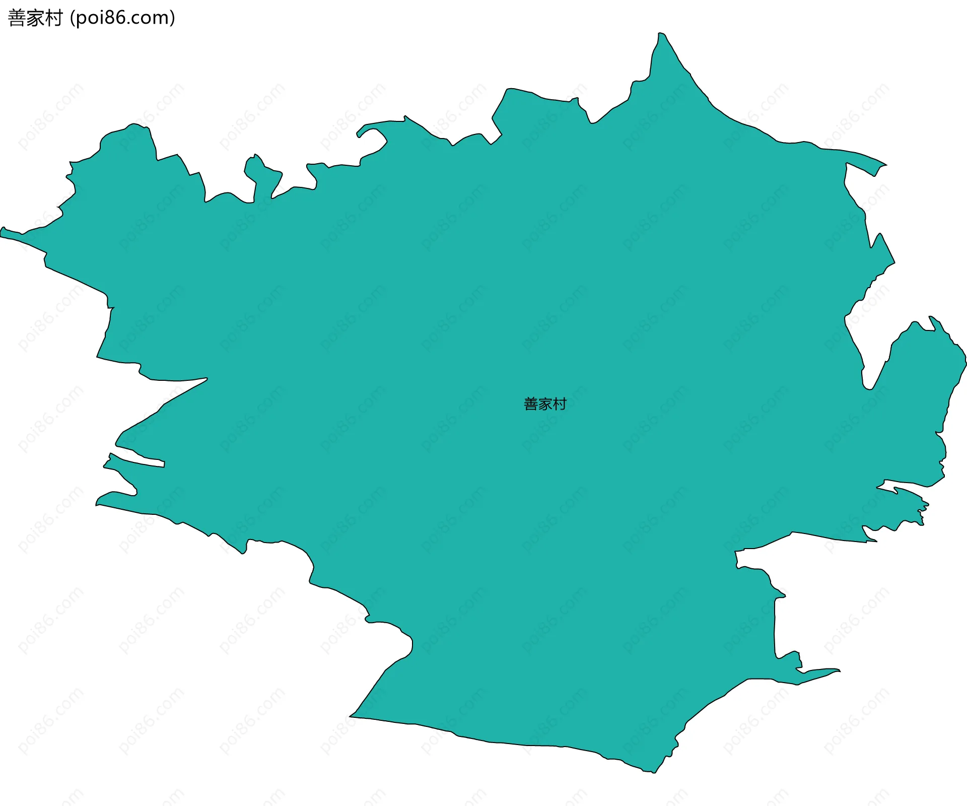 善家村边界地图