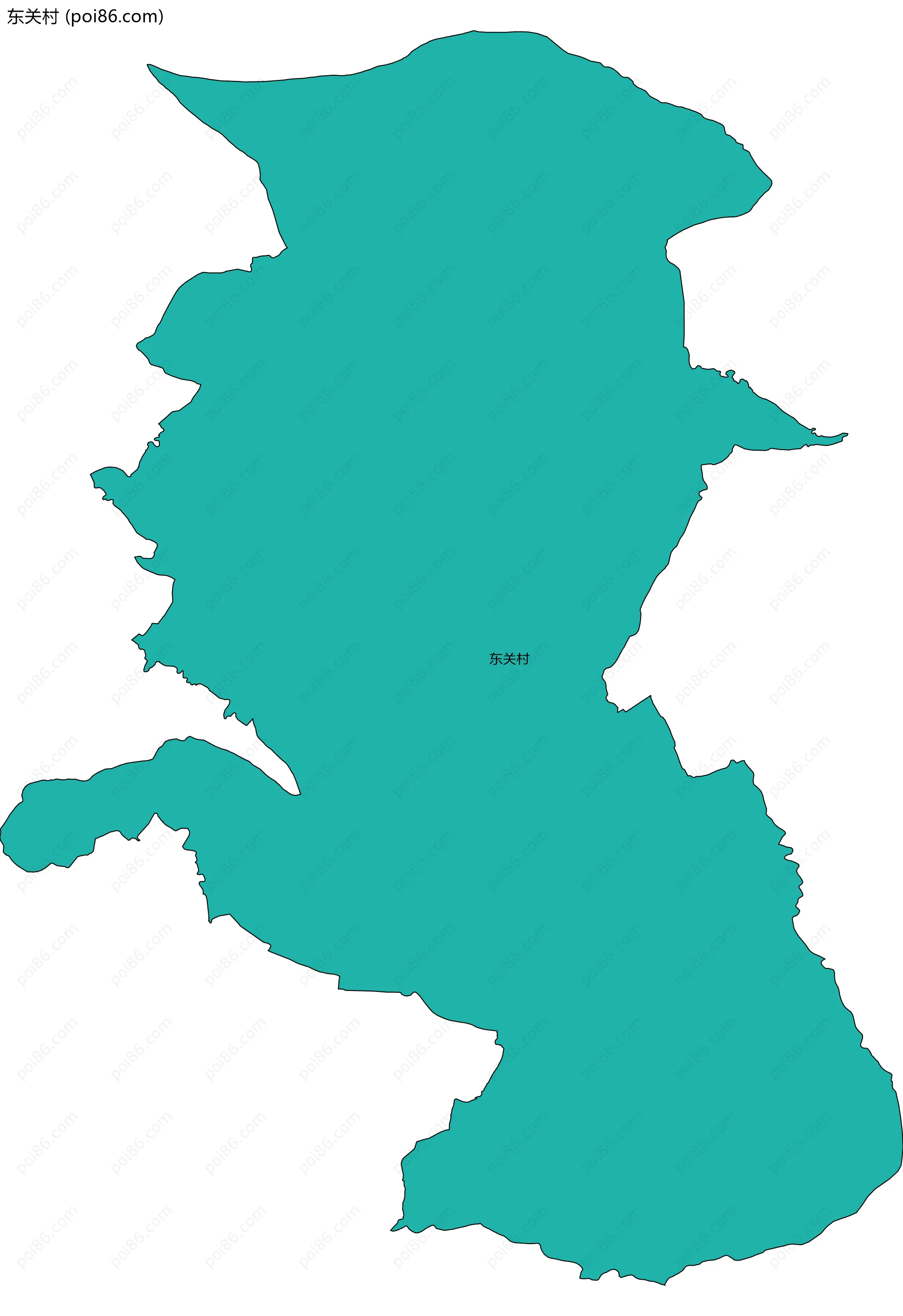 东关村边界地图