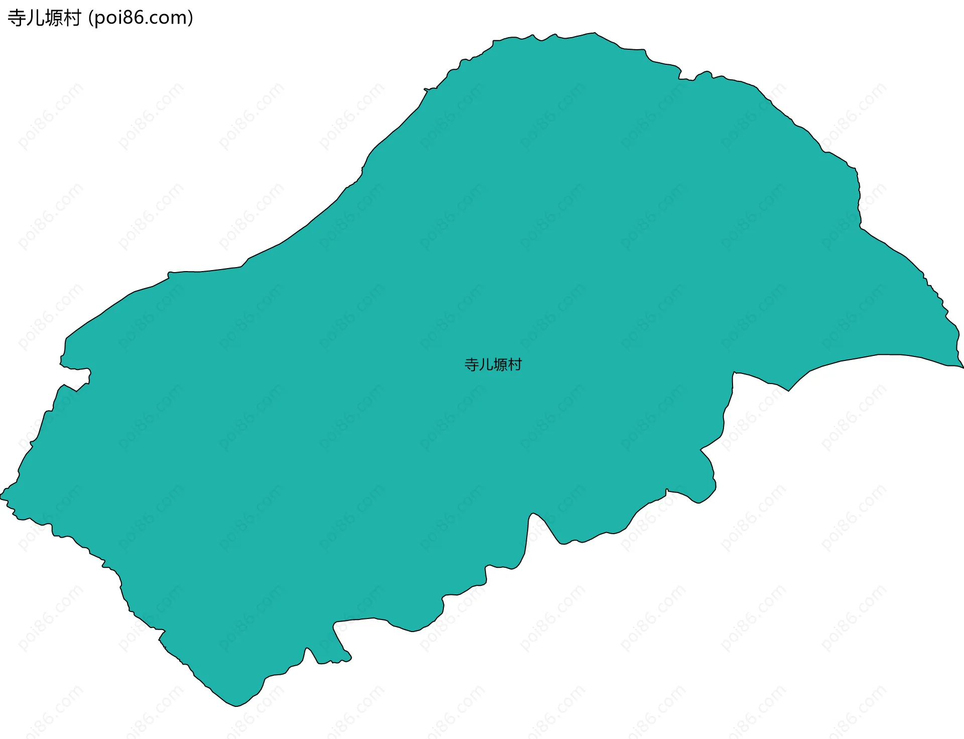 寺儿塬村边界地图