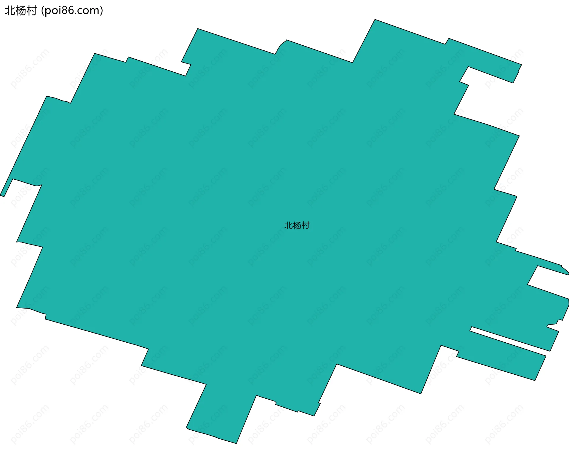 北杨村边界地图