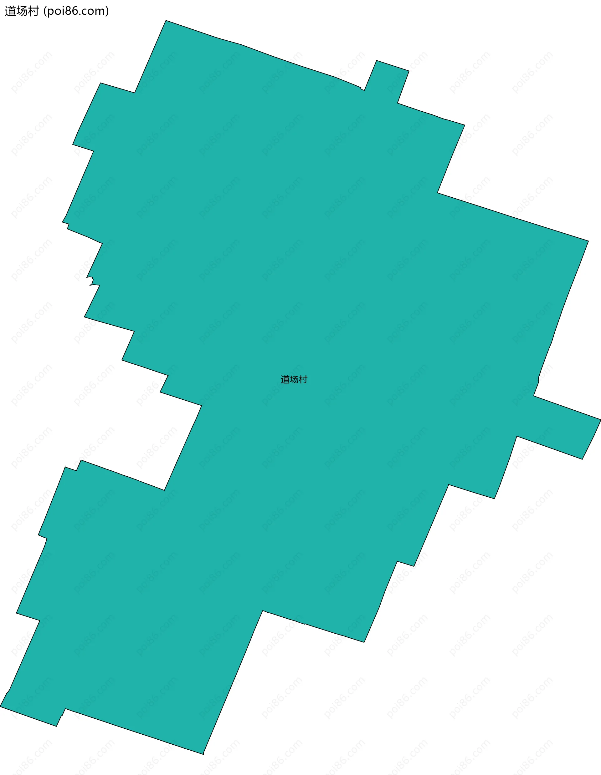 道场村边界地图