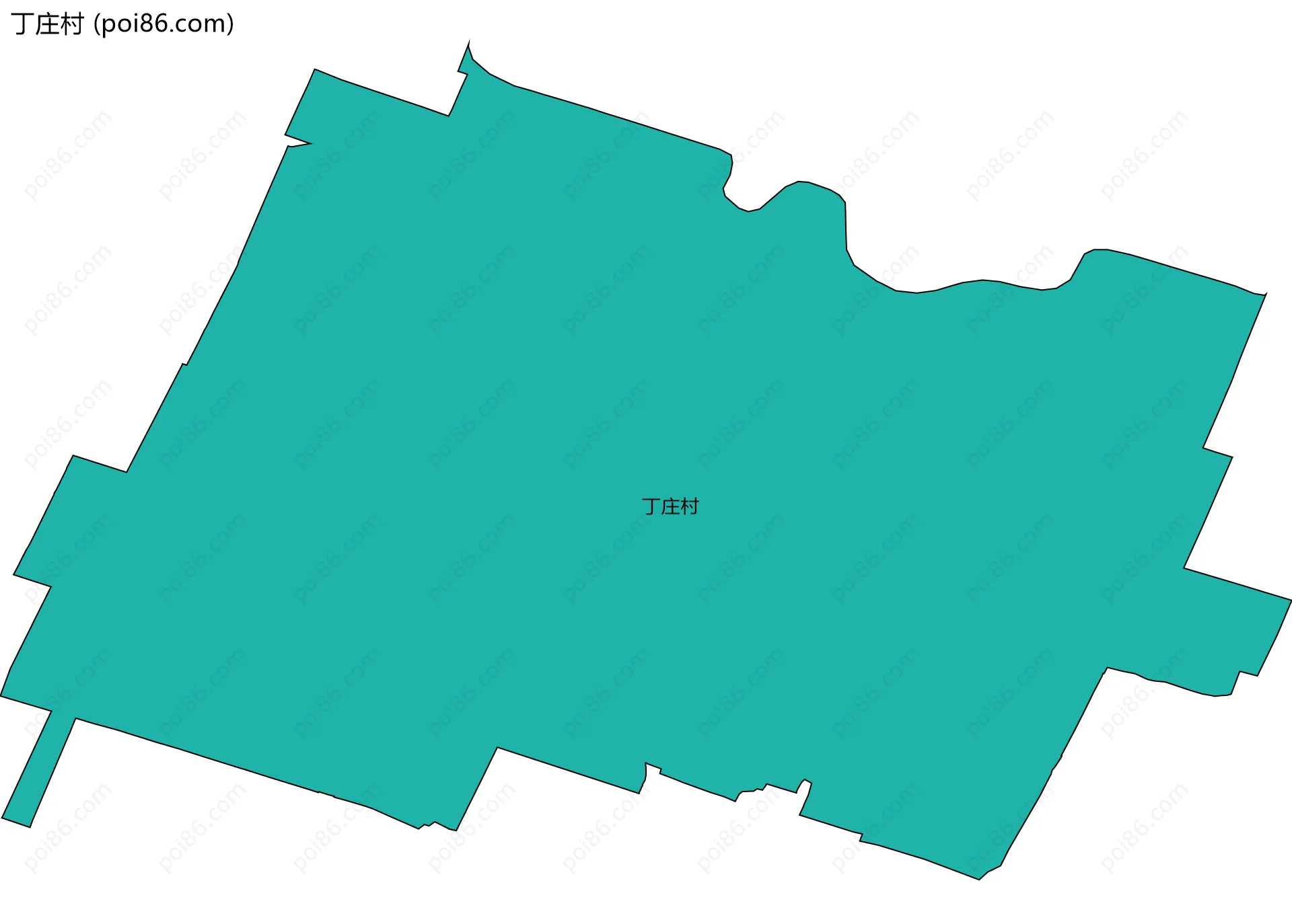 丁庄村边界地图