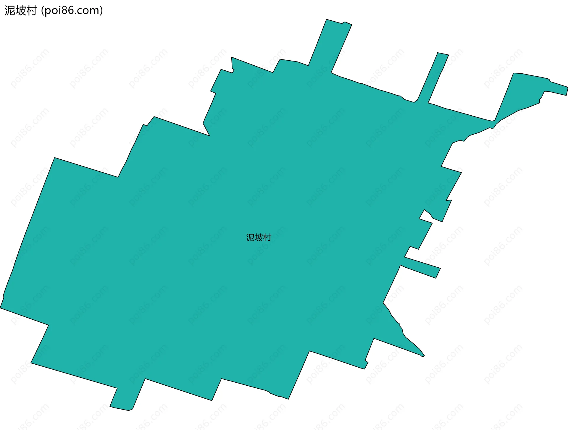 泥坡村边界地图