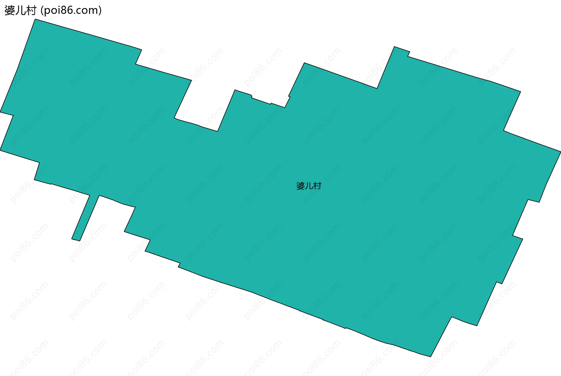 婆儿村边界地图