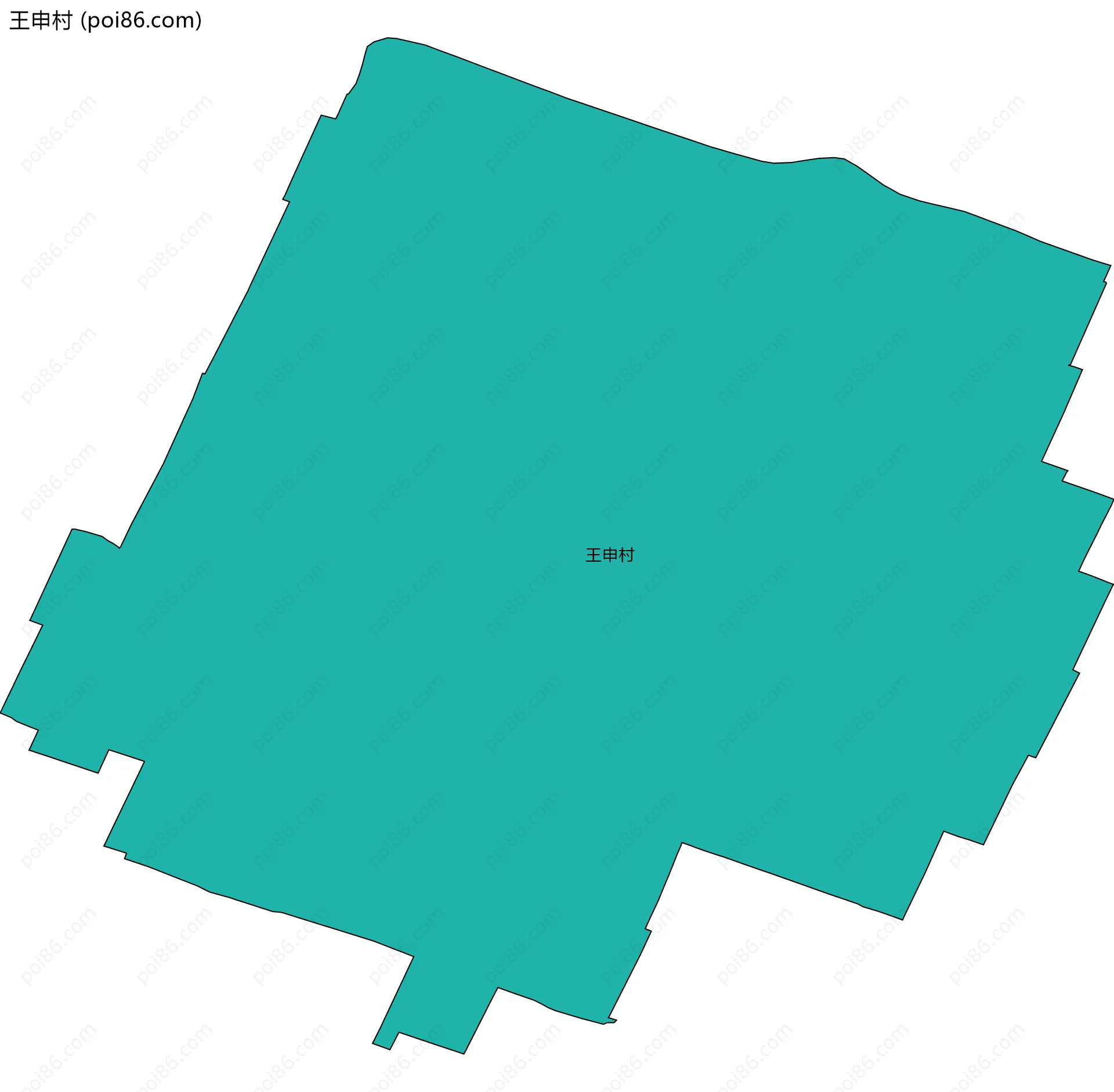 王申村边界地图