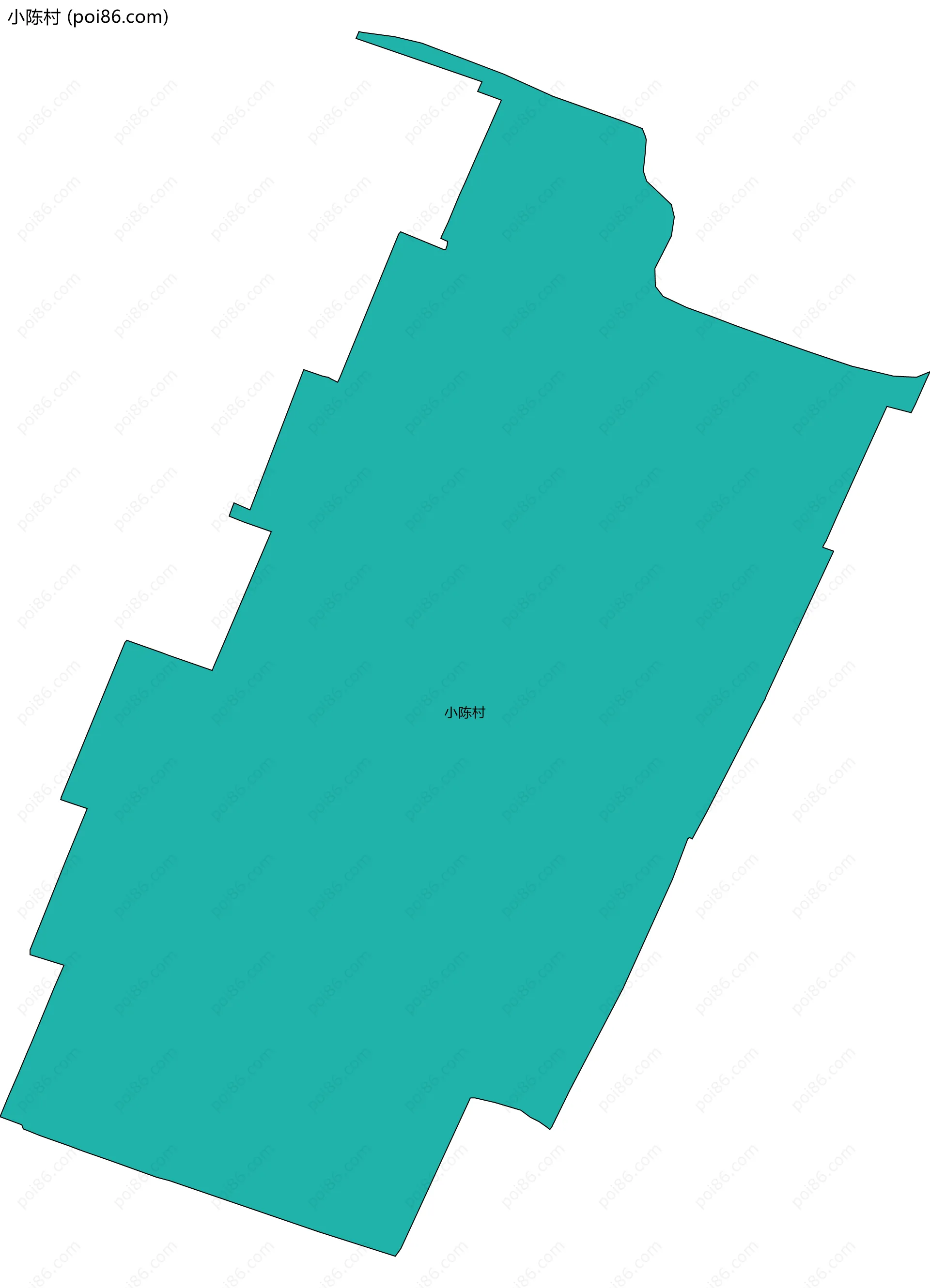 小陈村边界地图