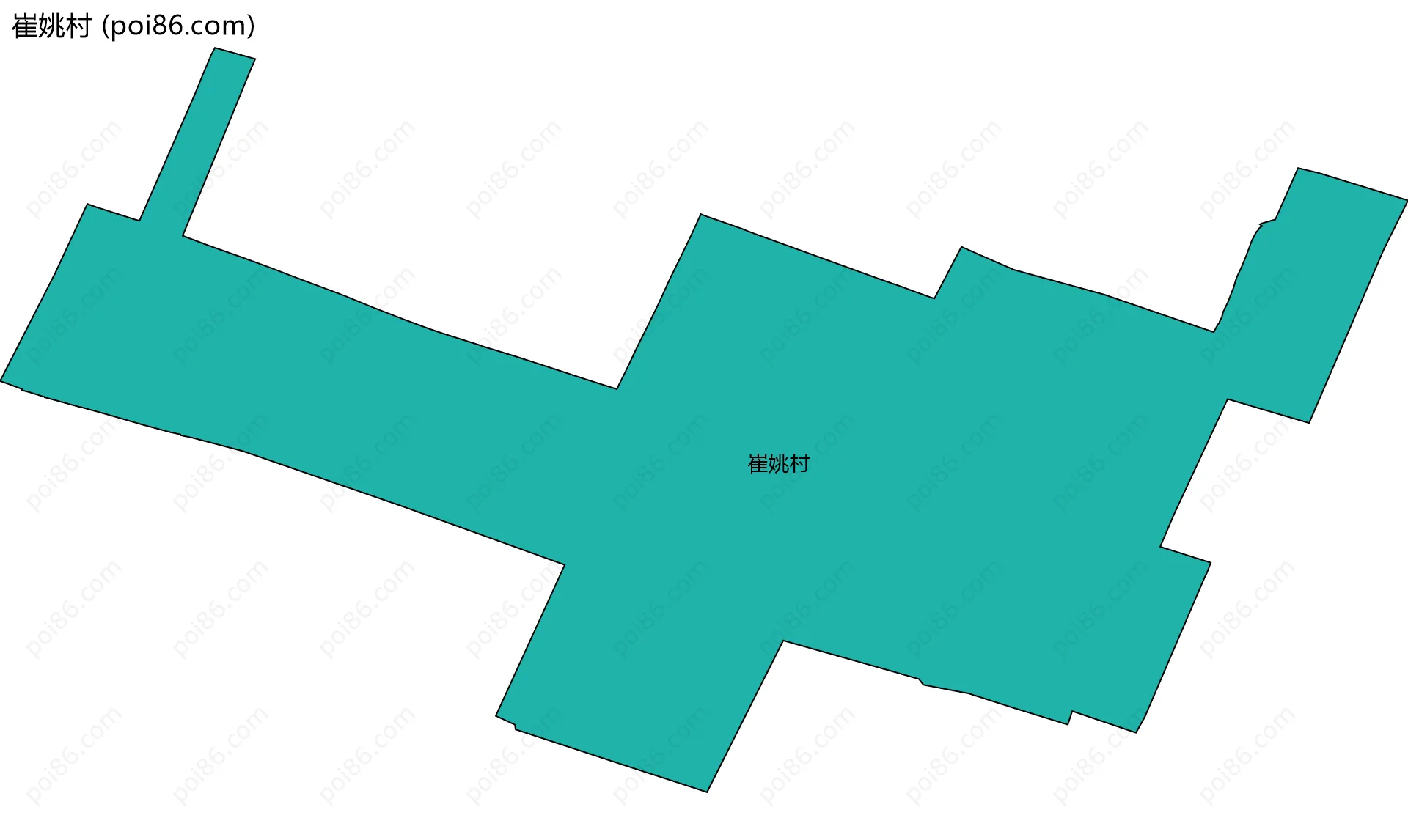 崔姚村边界地图