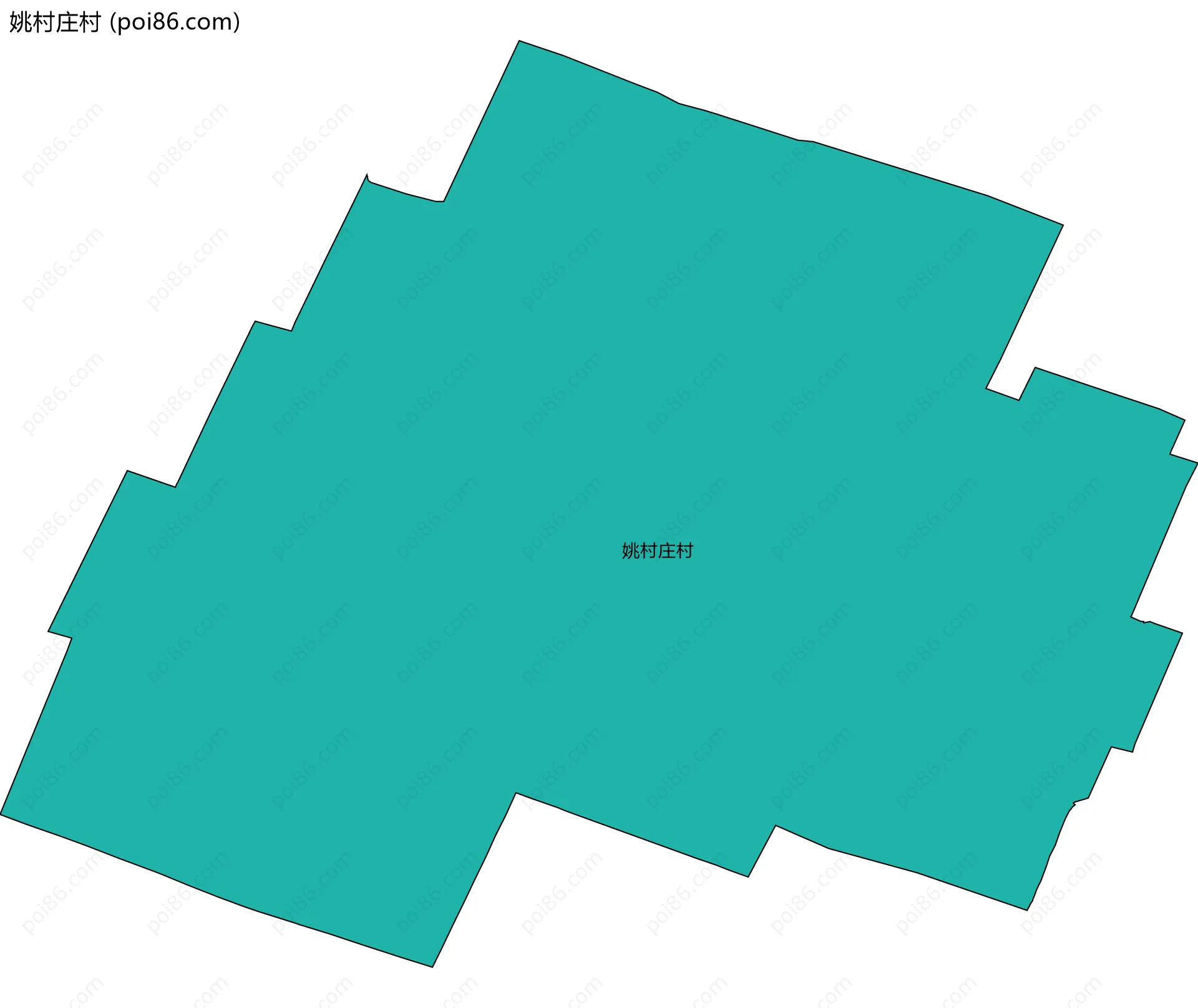 姚村庄村边界地图