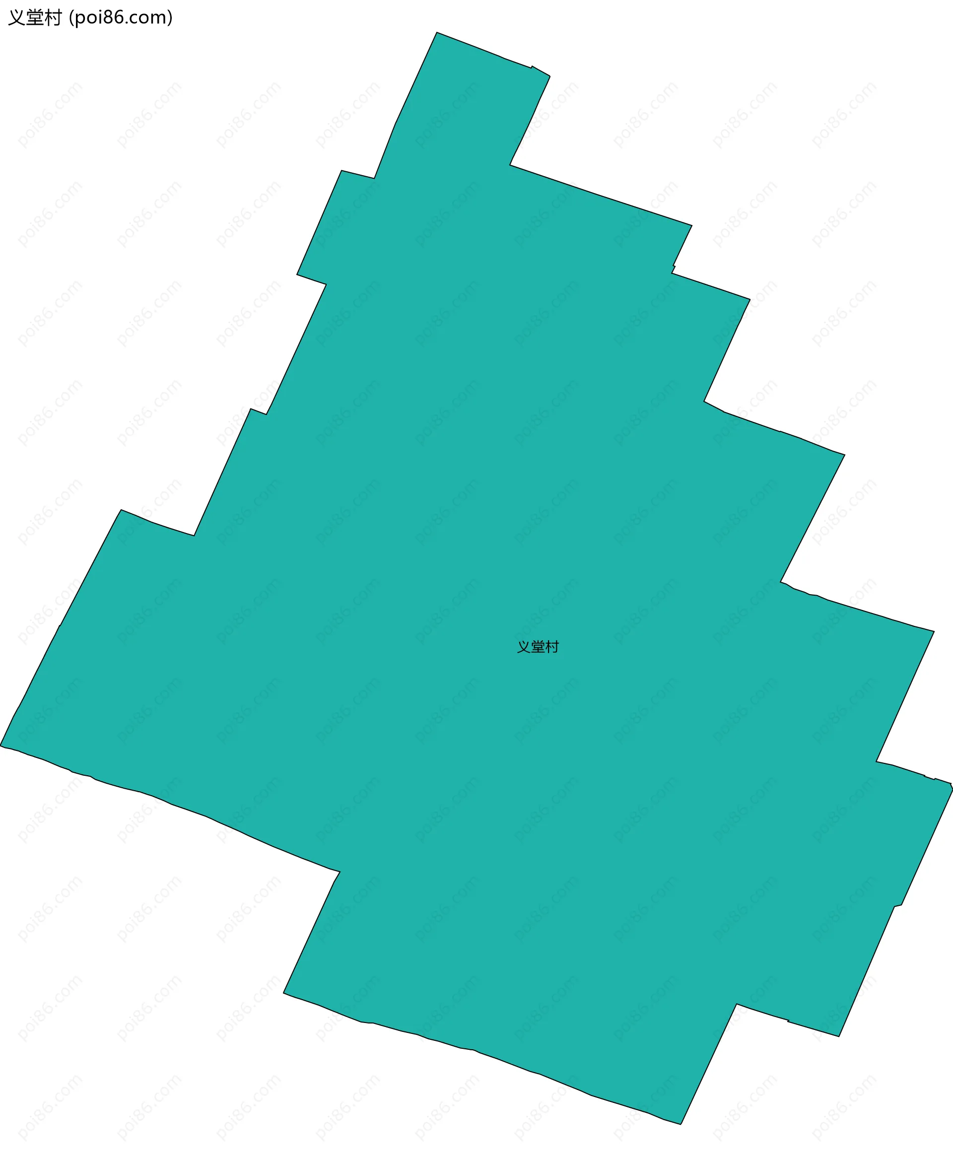 义堂村边界地图