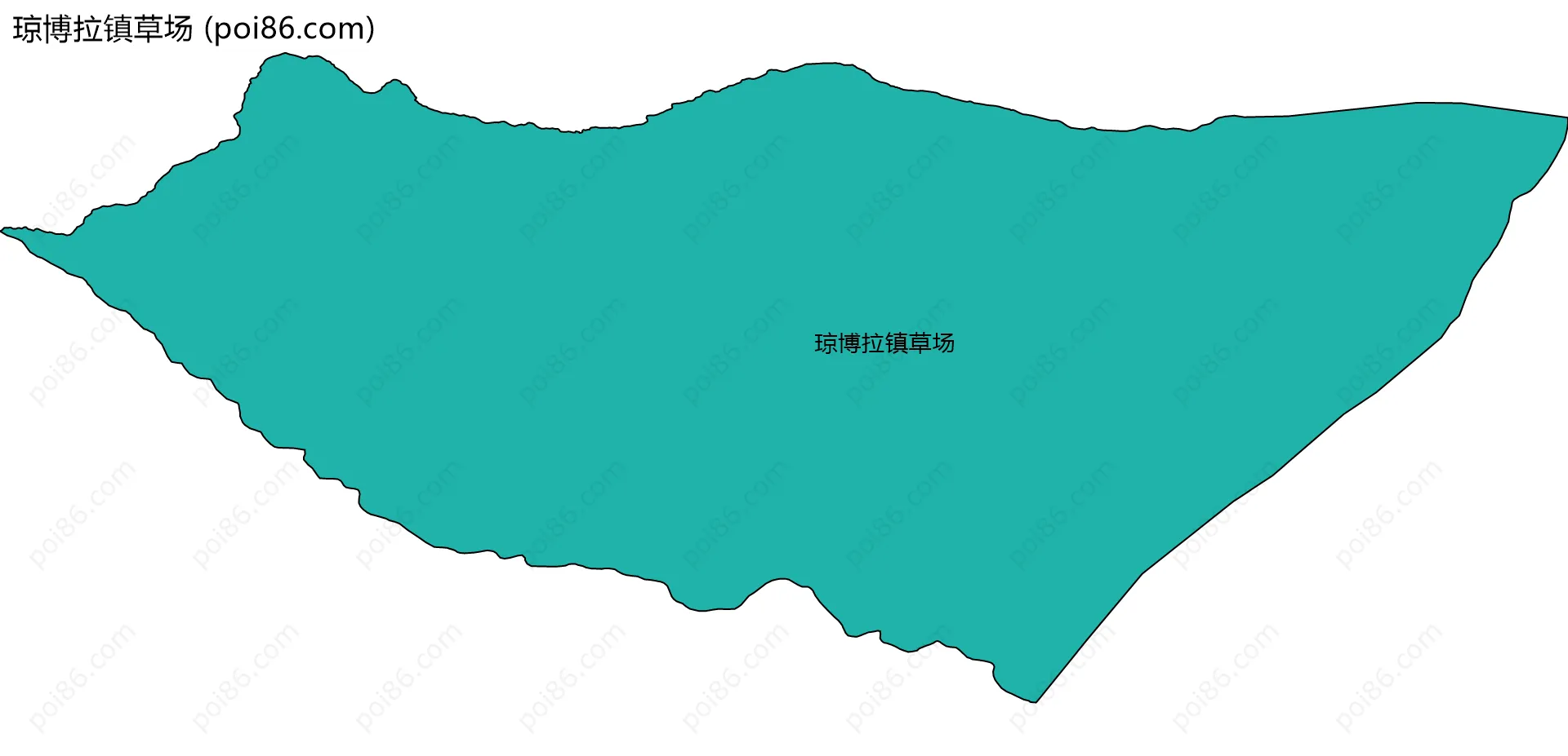 琼博拉镇草场边界地图