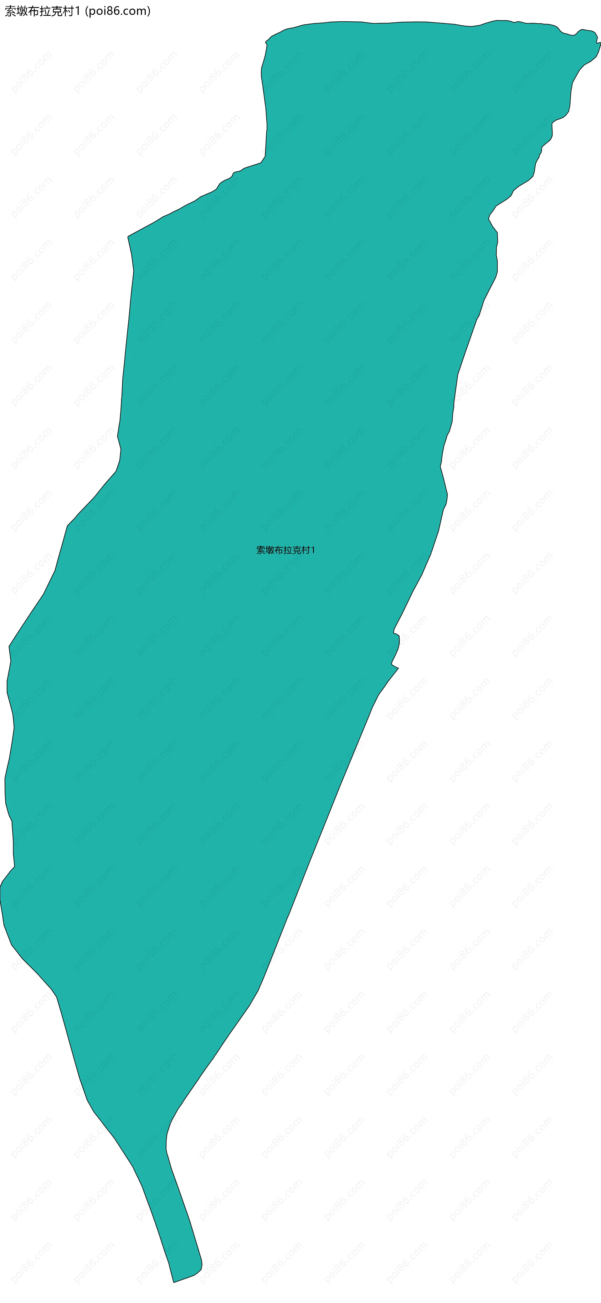 索墩布拉克村1边界地图
