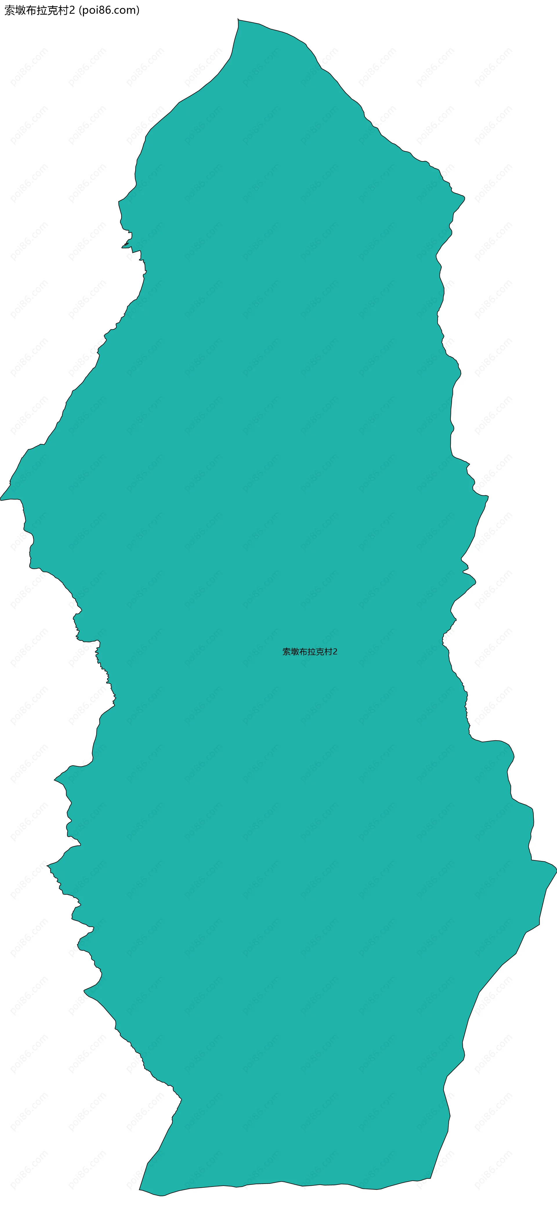 索墩布拉克村2边界地图