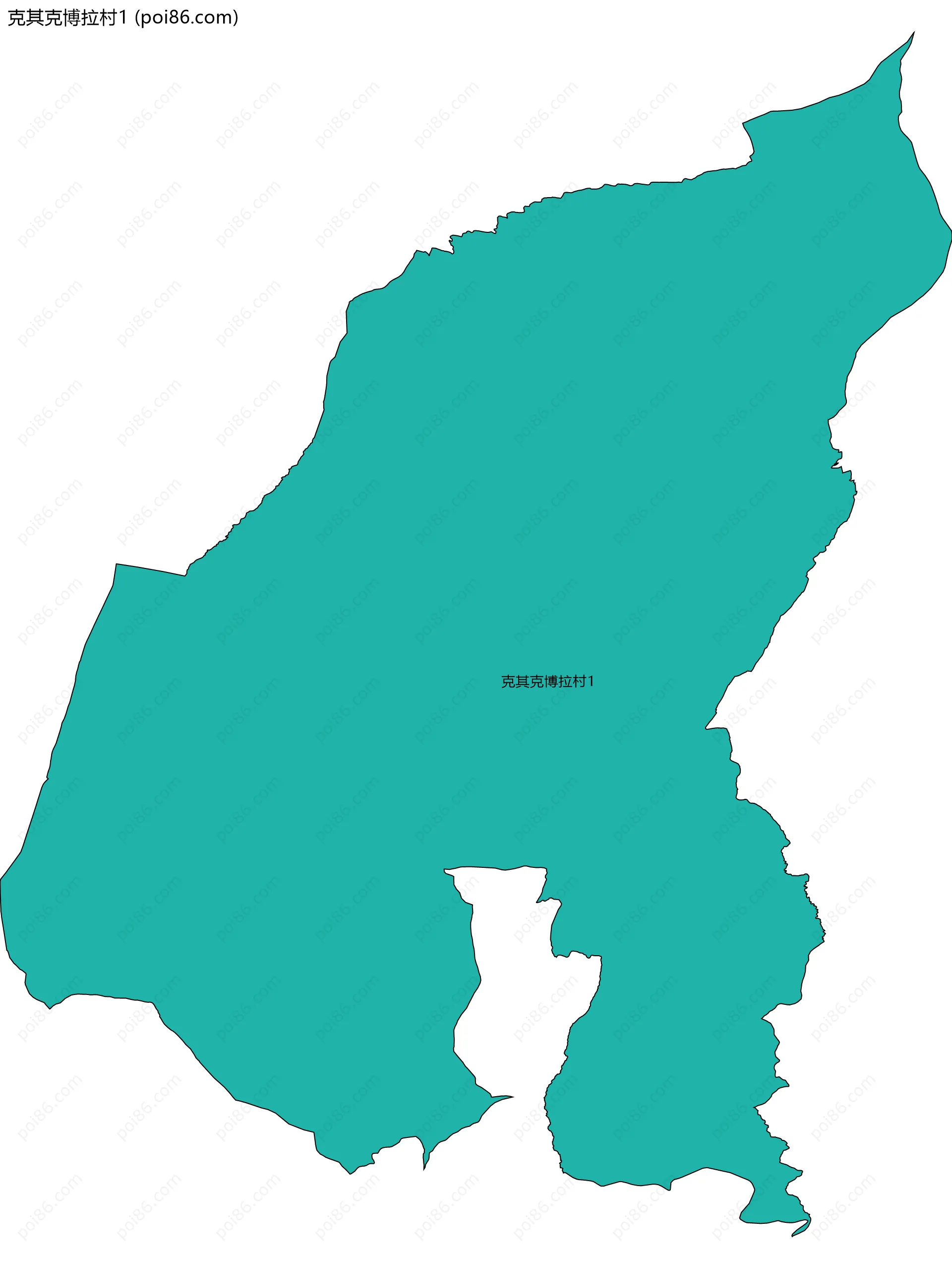 克其克博拉村1边界地图
