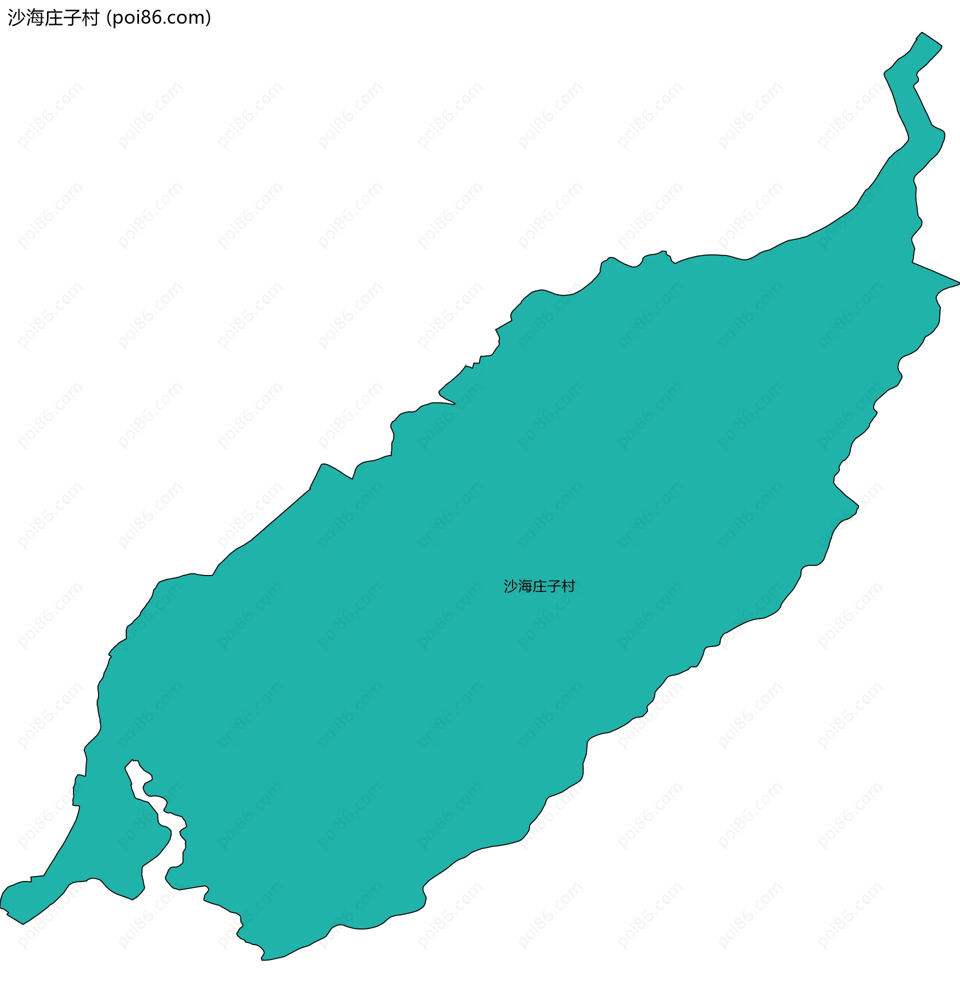 沙海庄子村边界地图
