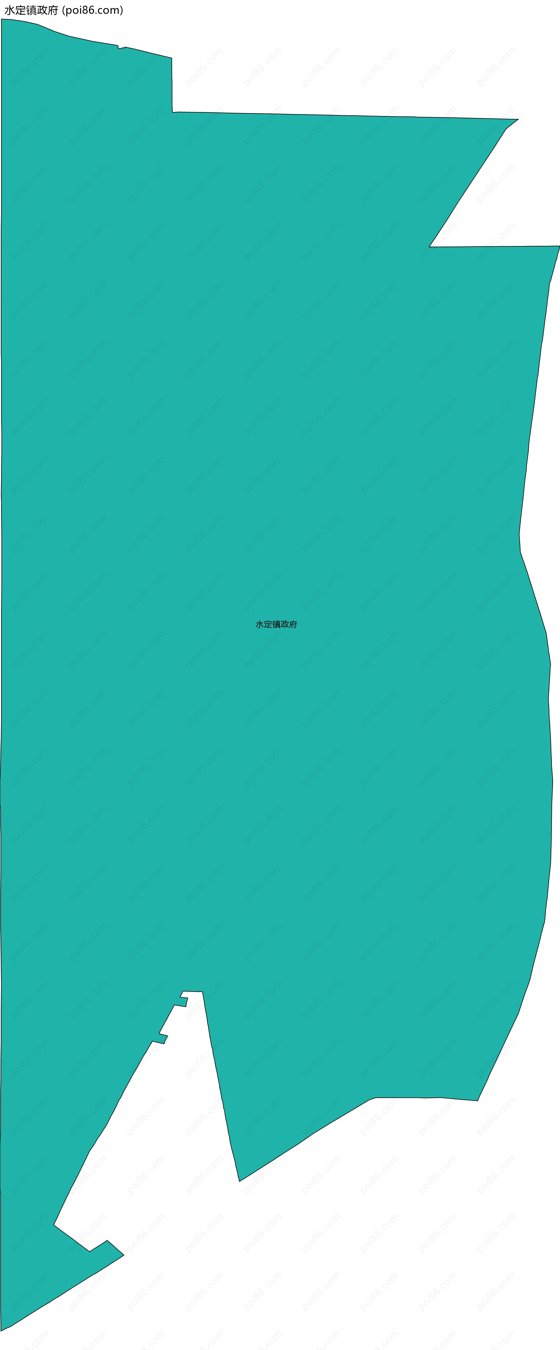 水定镇政府边界地图