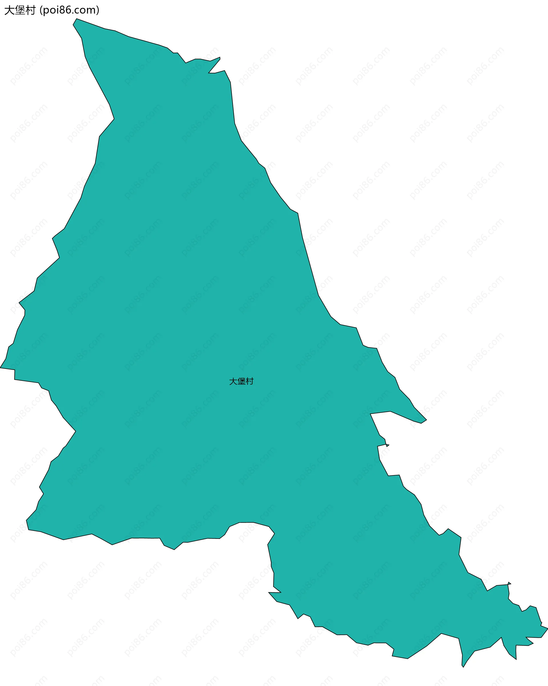 大堡村边界地图