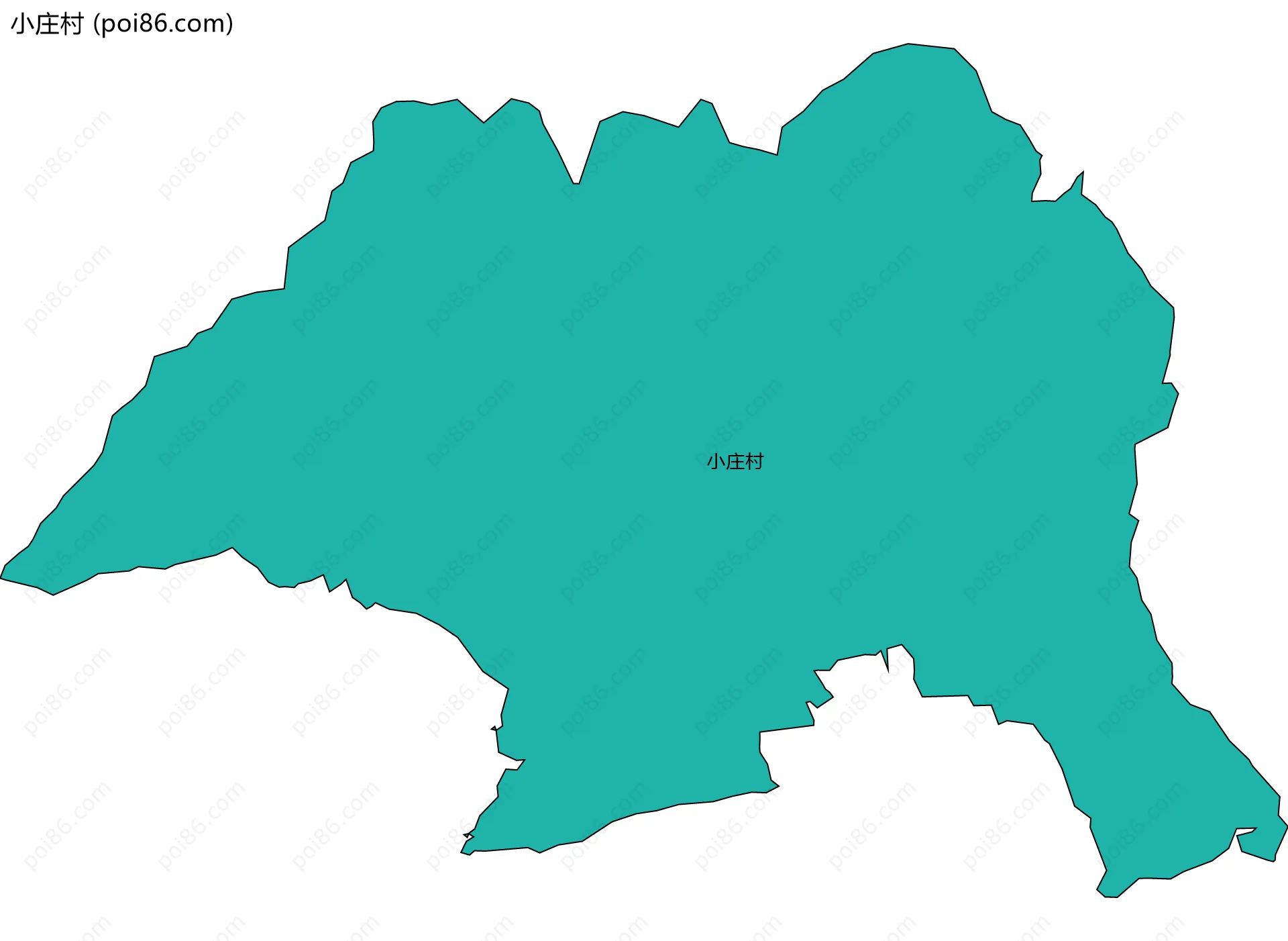 小庄村边界地图