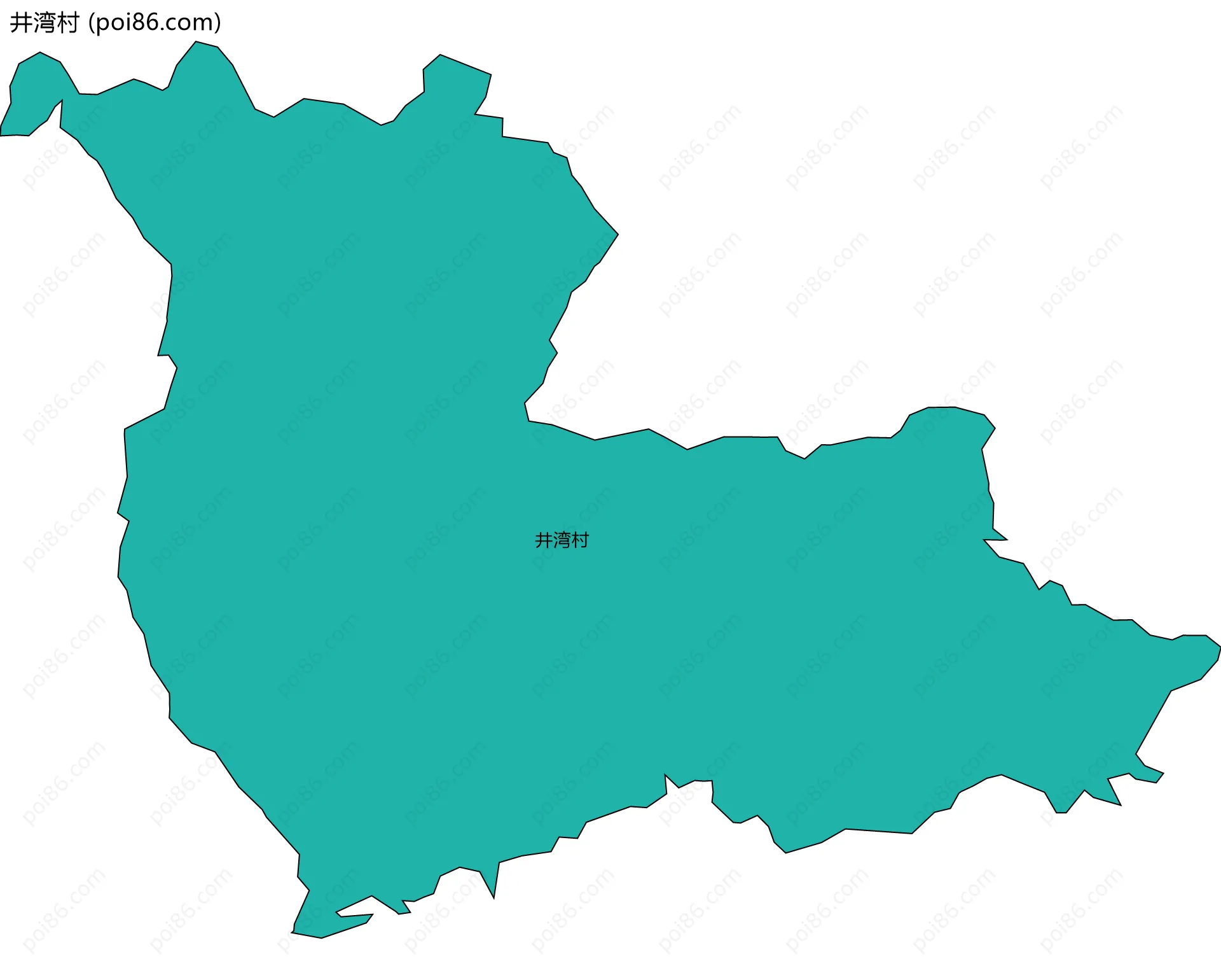 井湾村边界地图
