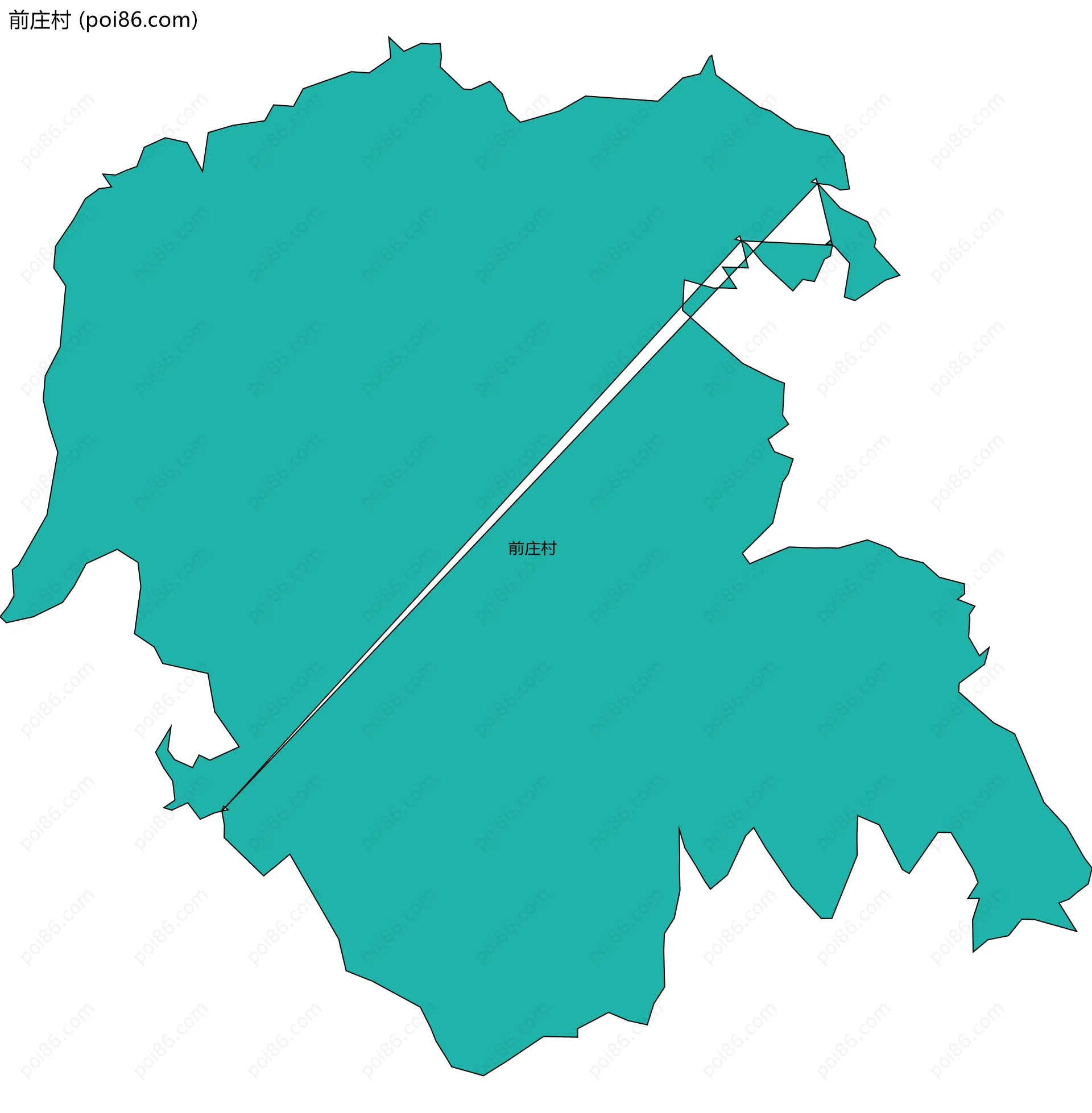 前庄村边界地图
