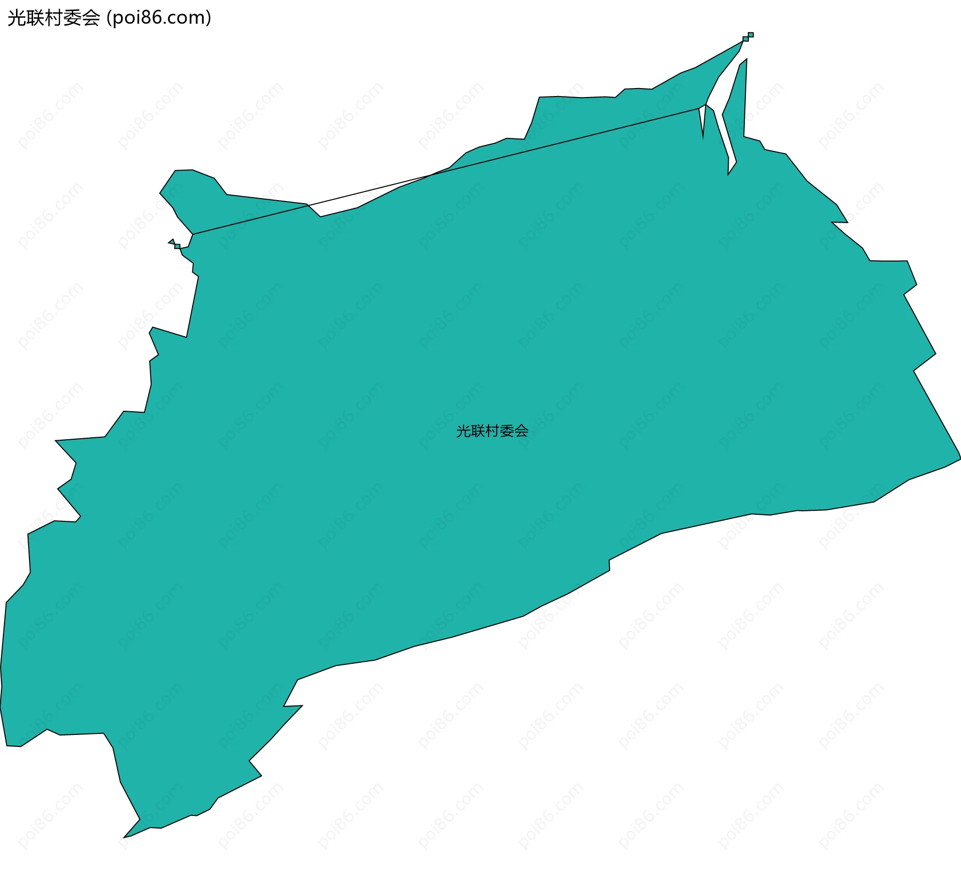 光联村委会边界地图