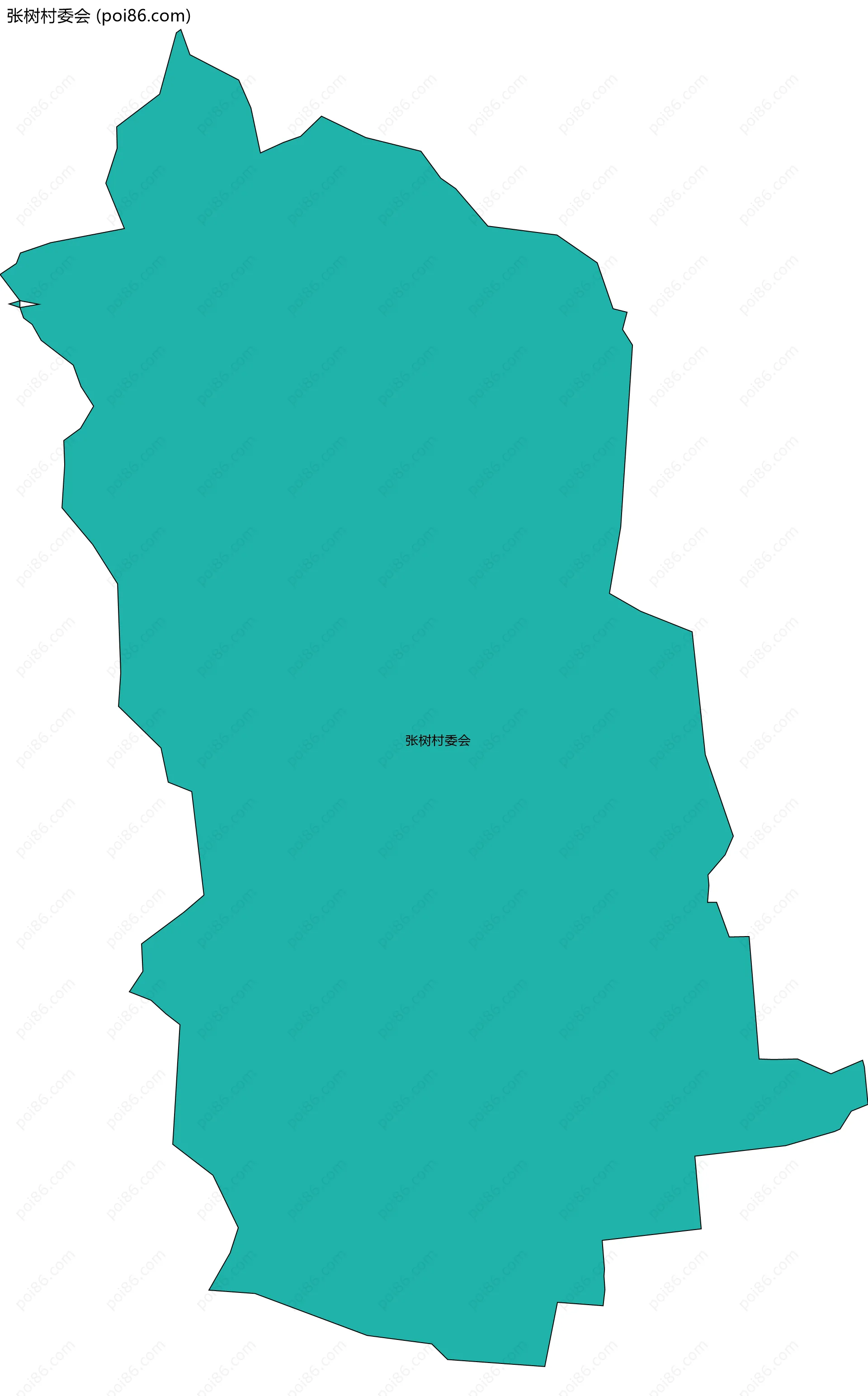 张树村委会边界地图