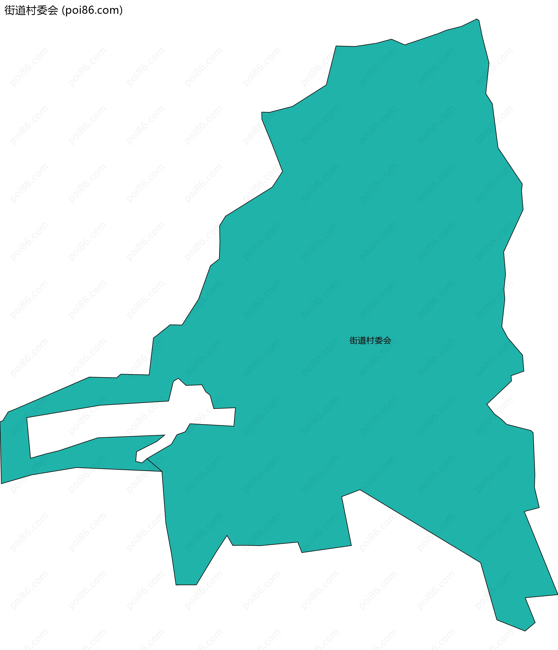 街道村委会边界地图